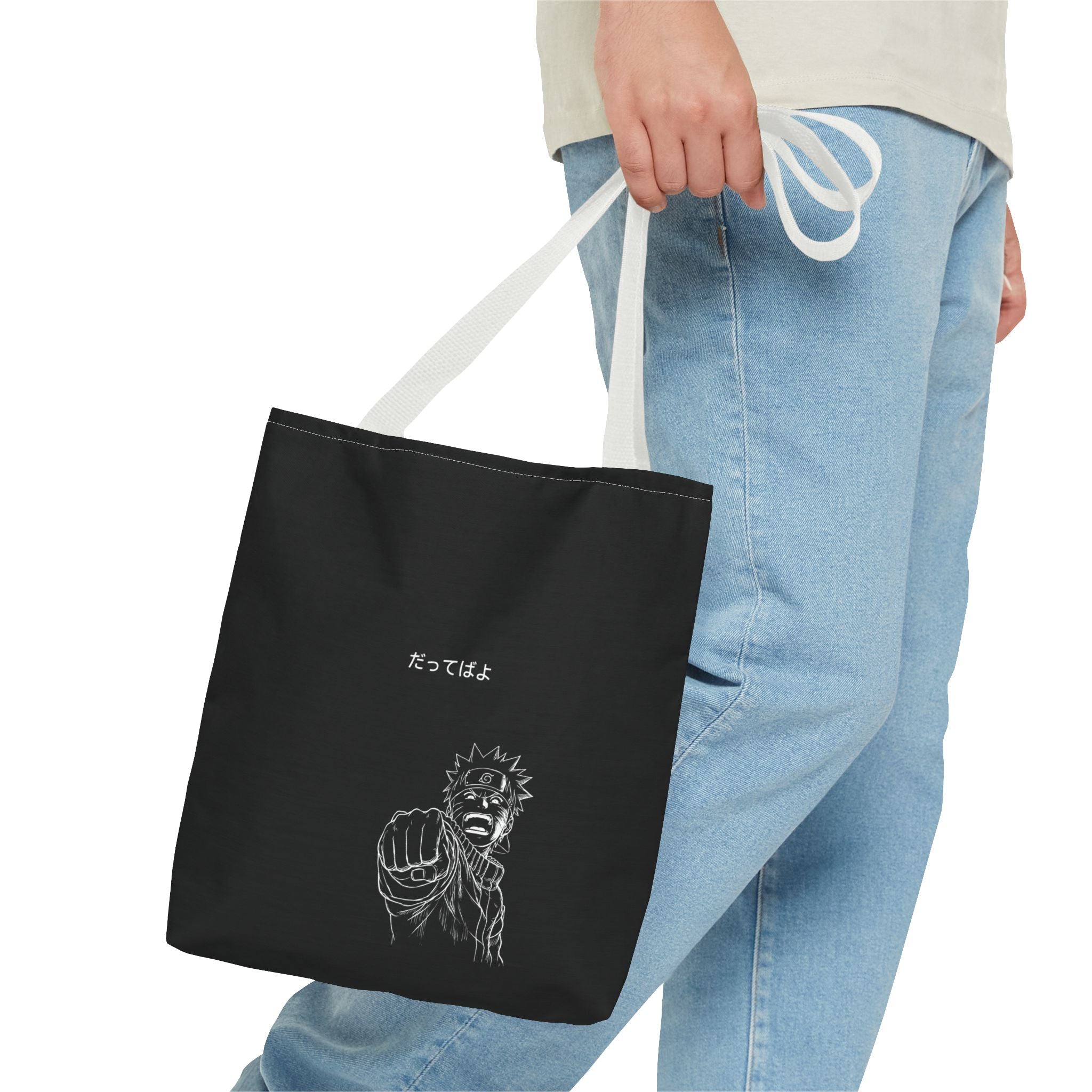 Manga Fist Character Tote Bag | Anime Graphic Tote
