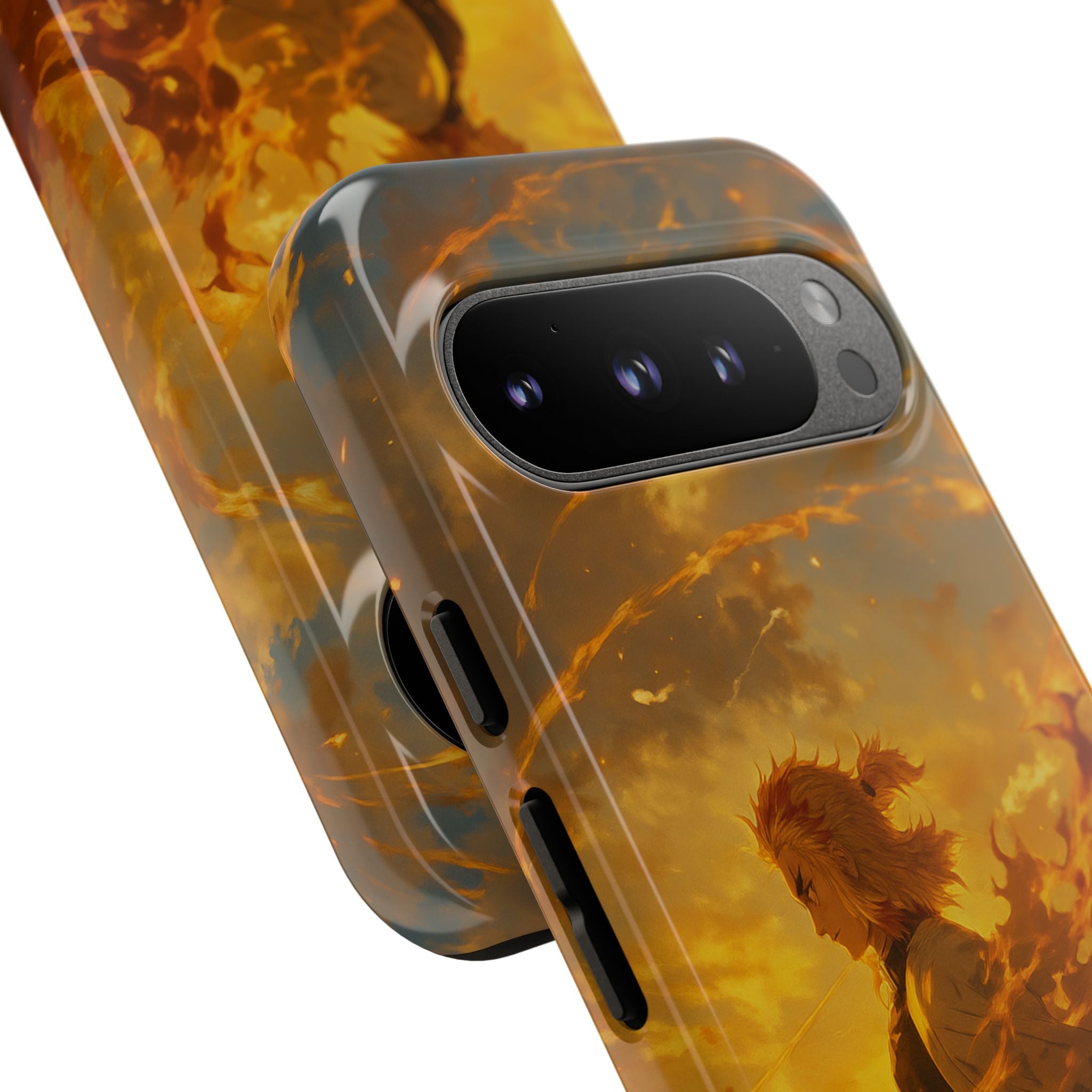 Flame Samurai Phone Case | Sunset Warrior iPhone Case