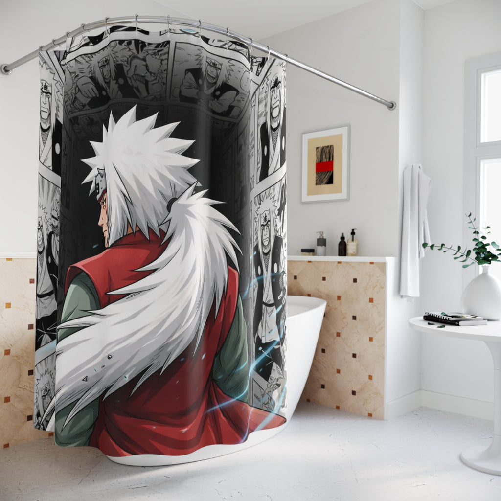 Jiraiya Anime Manga Panel Shower Curtain | Bathroom Decor