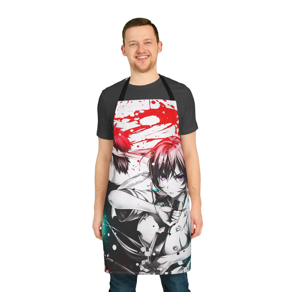 Anime Dark Duo Apron | Blood Splatter Kitchen Apron
