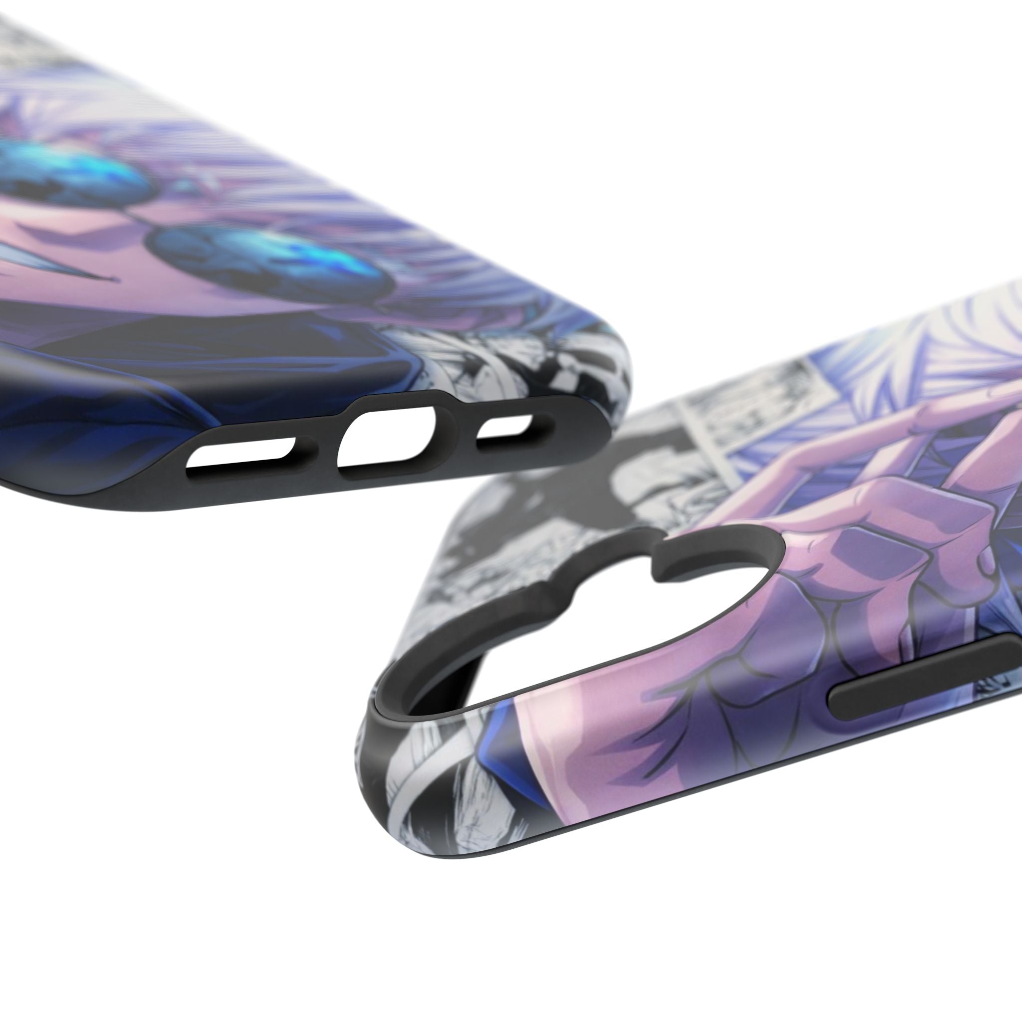 Anime Character Impact-Resistant Phone Case — Stylish Sunglasses Manga Design
