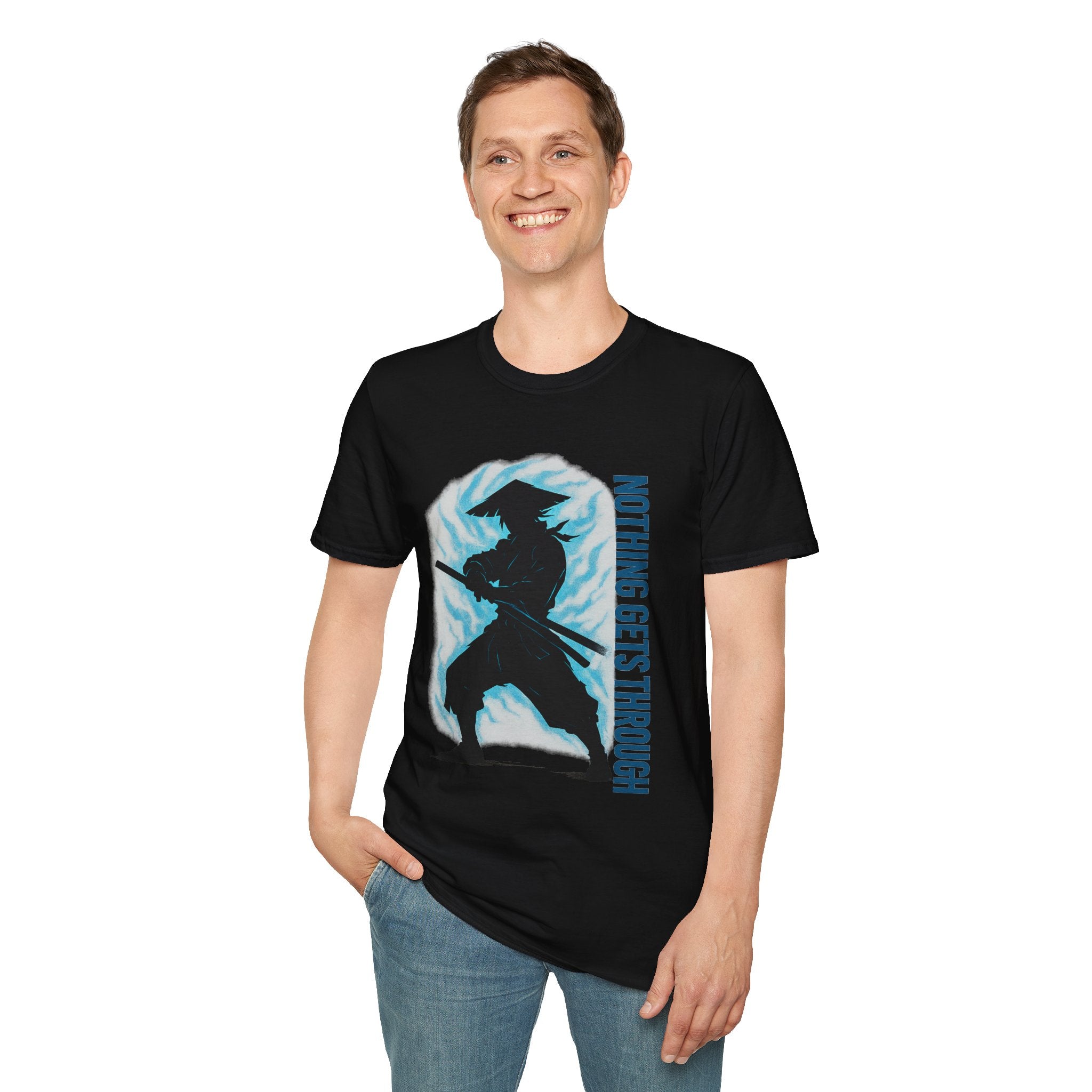 Nothing Gets Through Anime Shadow Tee  Silent Strength Unisex Shirt
