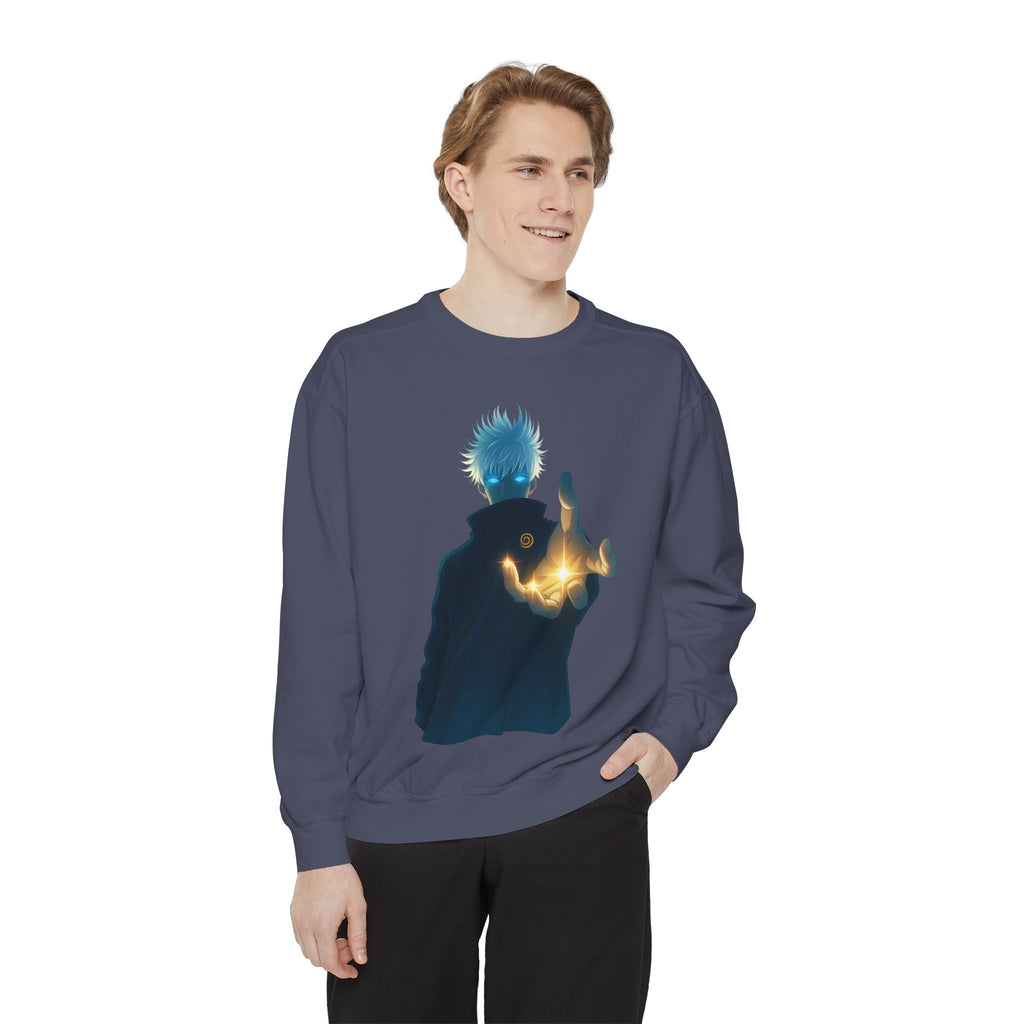 Mystical Sweatshirt for Anime Lovers, Cozy Unisex Garment, Gift for Fans, Trendy Fashion Hoodie, Unique Graphic Sweater
