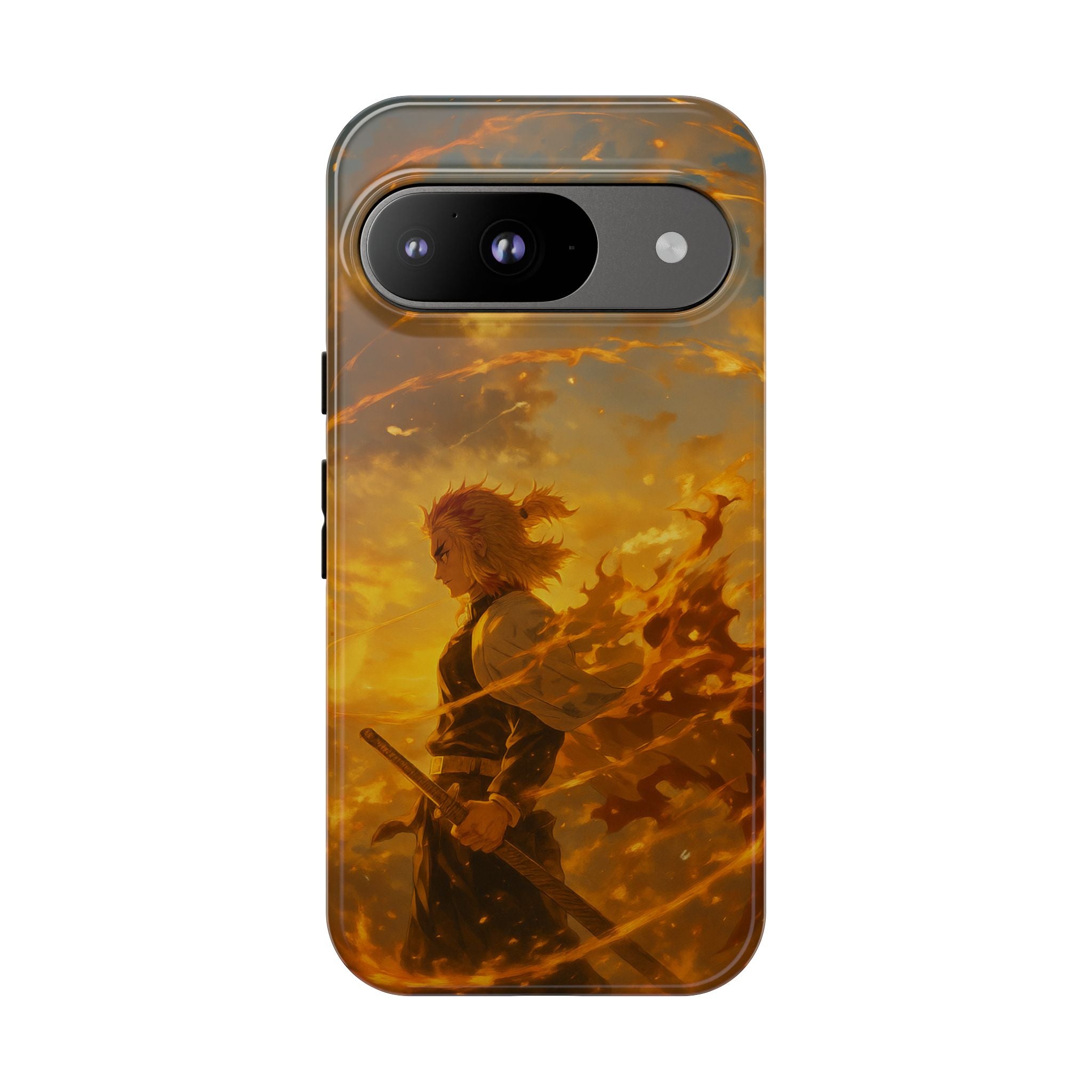 Flame Samurai Phone Case | Sunset Warrior iPhone Case