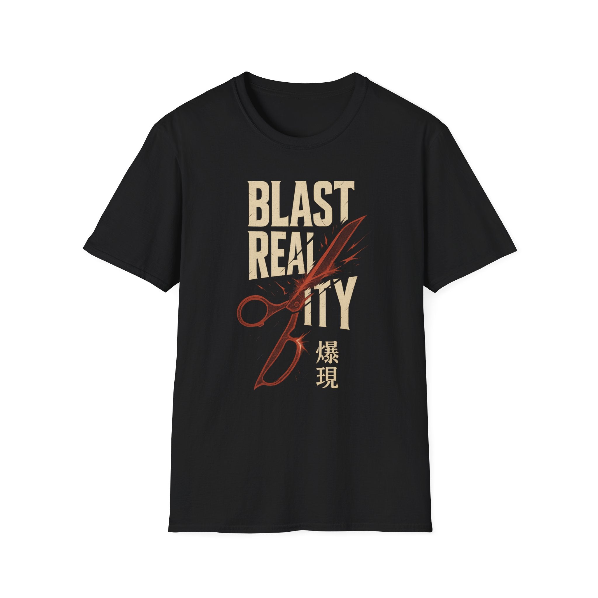 Blast Reality Unisex Softstyle T-Shirt - Graphic Tee, Casual Wear, Gift for Creatives, Art Lovers, Fashion Statement