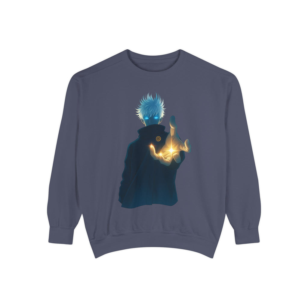 Mystical Sweatshirt for Anime Lovers, Cozy Unisex Garment, Gift for Fans, Trendy Fashion Hoodie, Unique Graphic Sweater