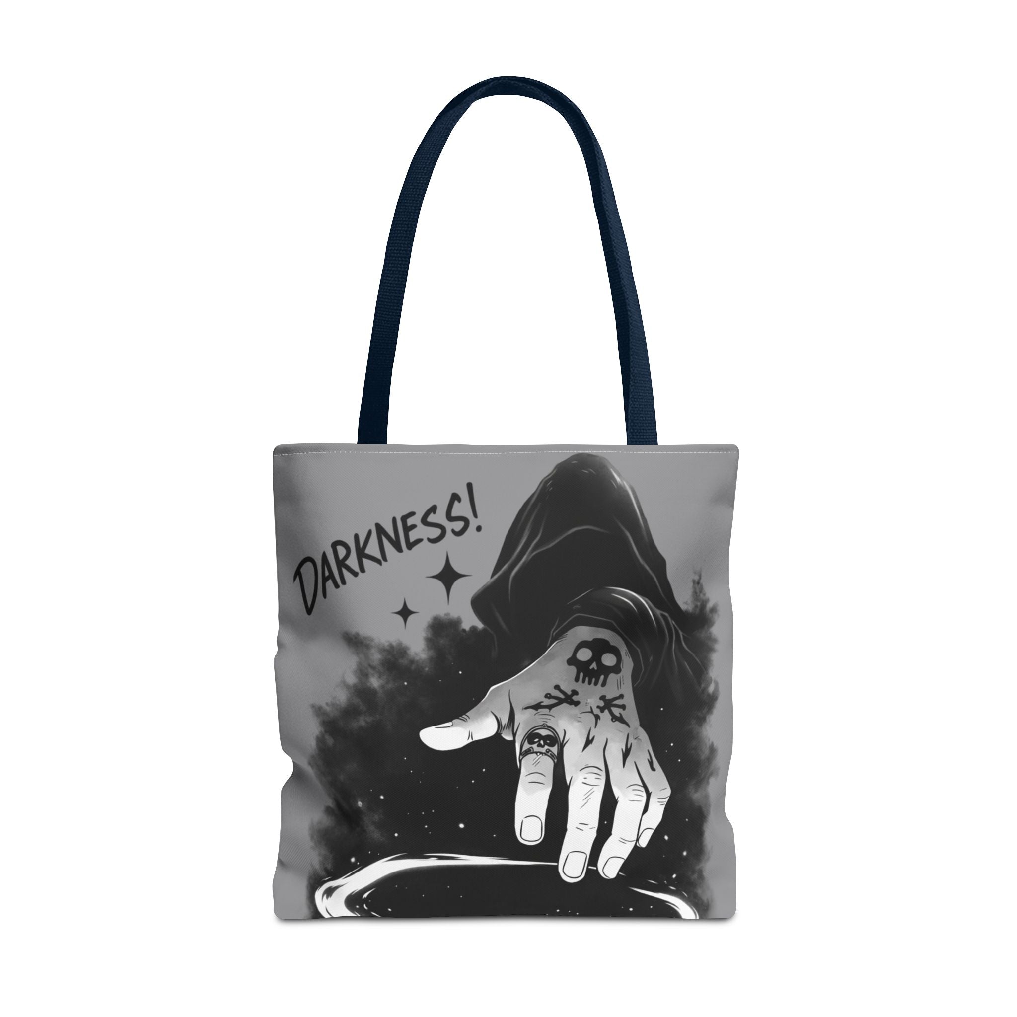 Darkness Hand Illustration Tote Bag | Gothic Spellcaster Design