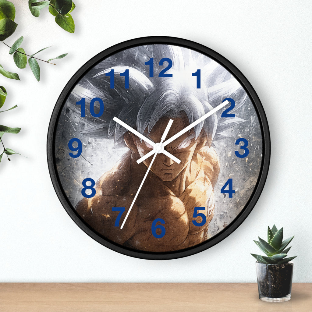 Ultra Instinct Anime Warrior Wall Clock | Illustrated Character Timepiece
