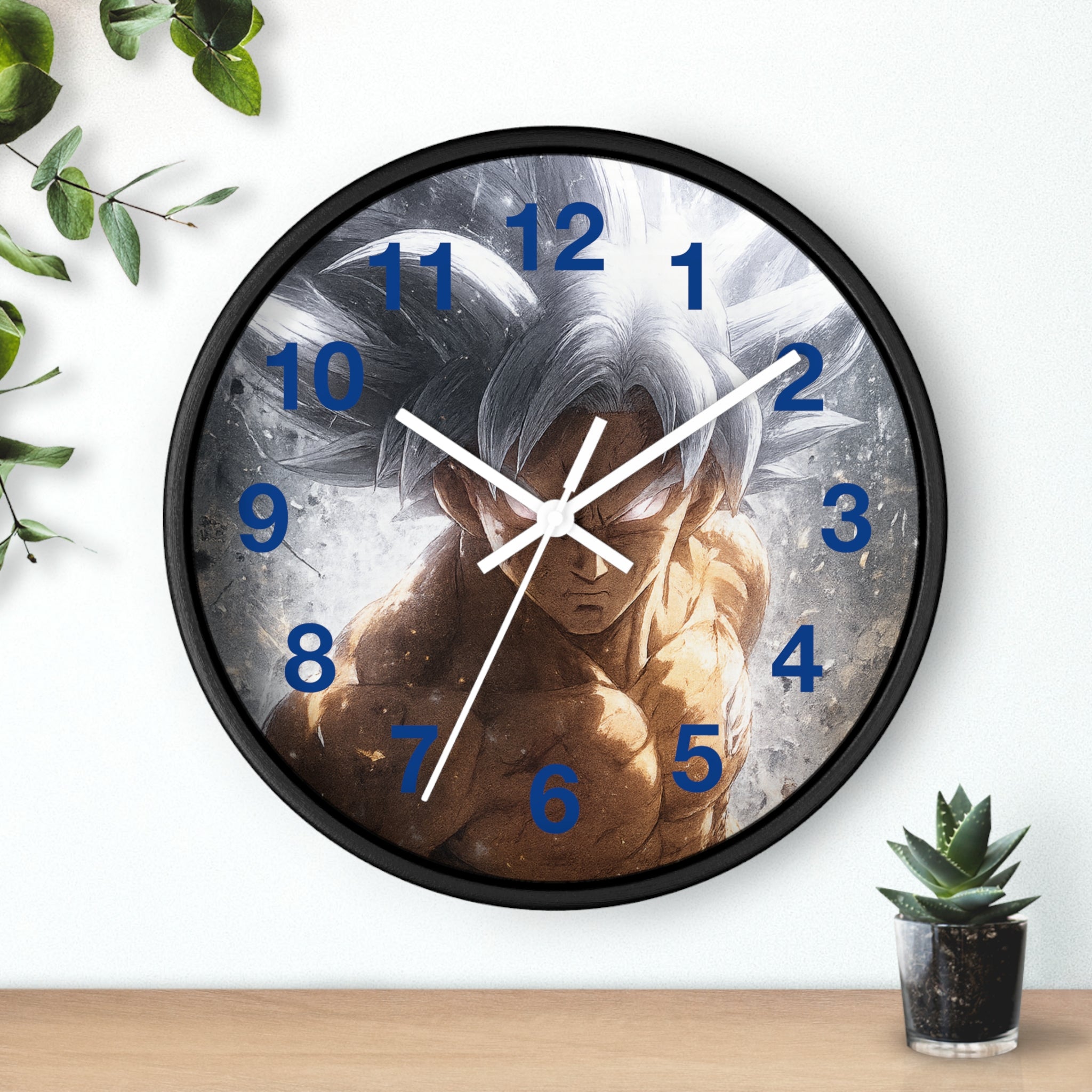 Ultra Instinct Anime Warrior Wall Clock | Illustrated Character Timepiece