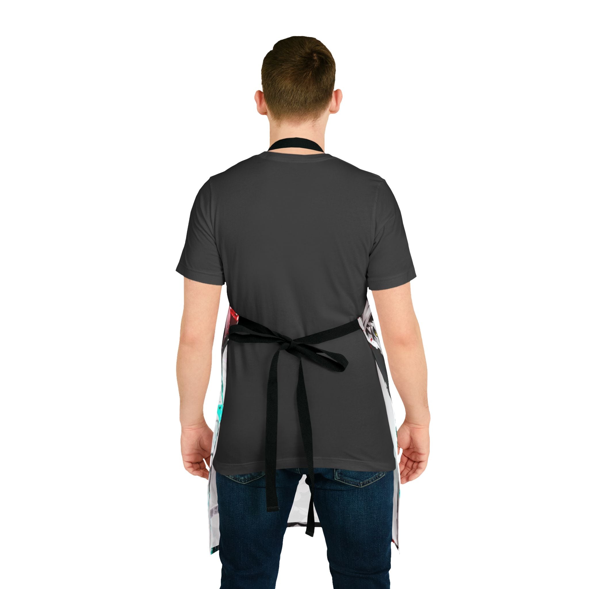 Anime Dark Duo Apron | Blood Splatter Kitchen Apron