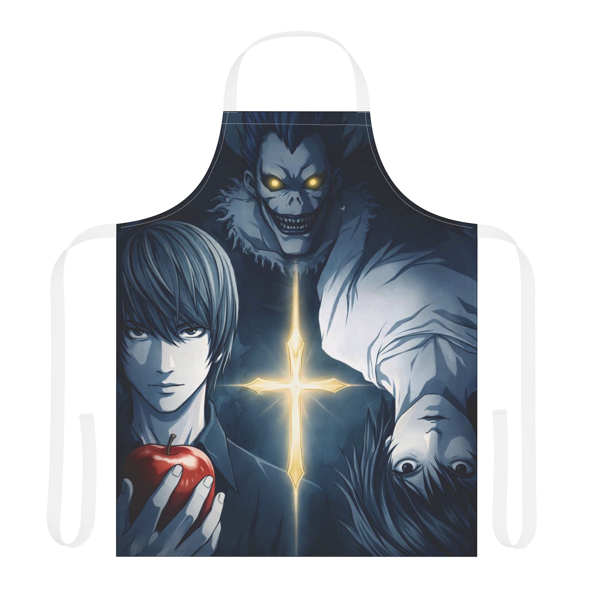 Death Note Characters apron | Light, Ryuk, L cross design