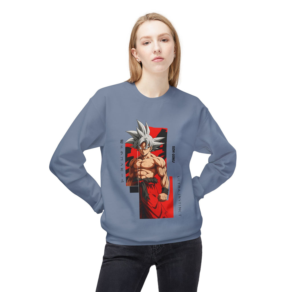 Ultra Instinct Anime Fighter Crewneck Sweatshirt | Martial Art Graphic