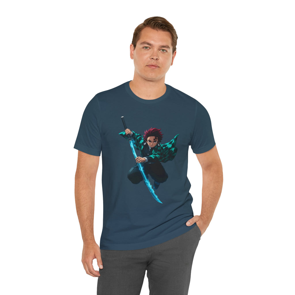 Anime-Inspired Graphic Tee, Unisex Jersey Short Sleeve Tee, Casual Wear, Gift for Fans, Manga Merchandise, Comfortable Style