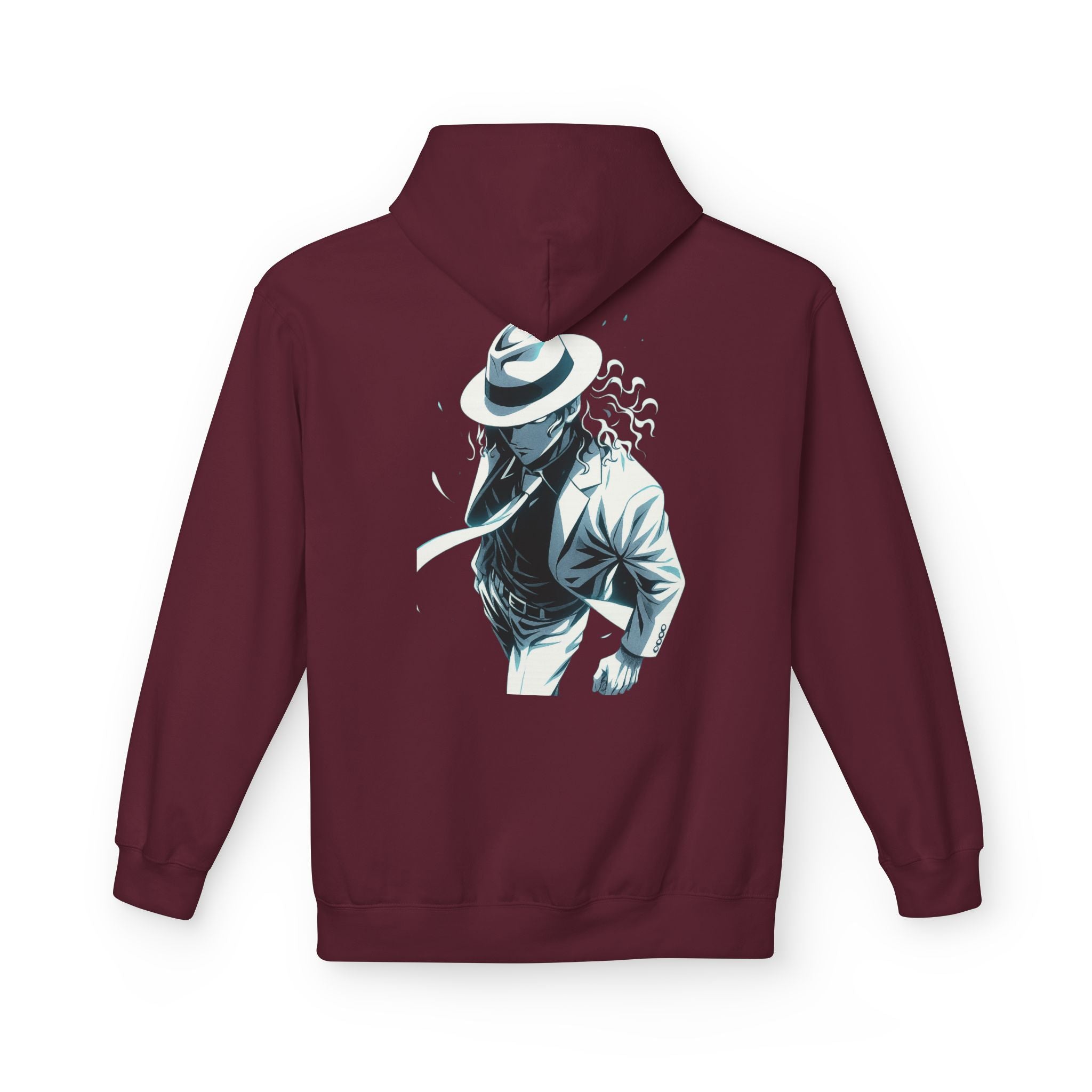 Stylish Unisex Fleece Hoodie with MUZAN Design, Perfect for Casual Wear, Gifts, Anime Fans, Cozy Layering, Unique Apparel
