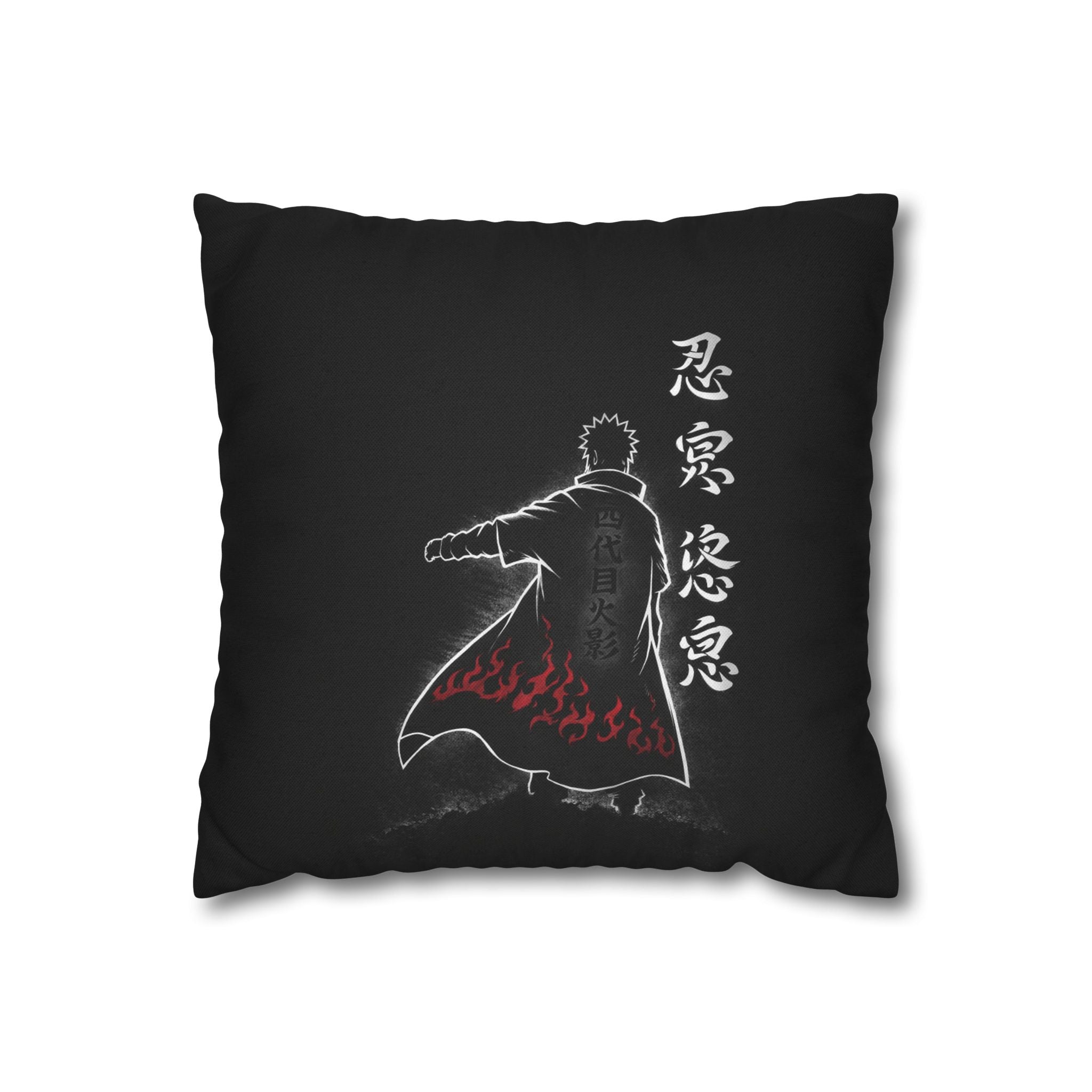 Akatsuki Cloak Ninja Silhouette Pillowcase | Square Polyester Pillowcase