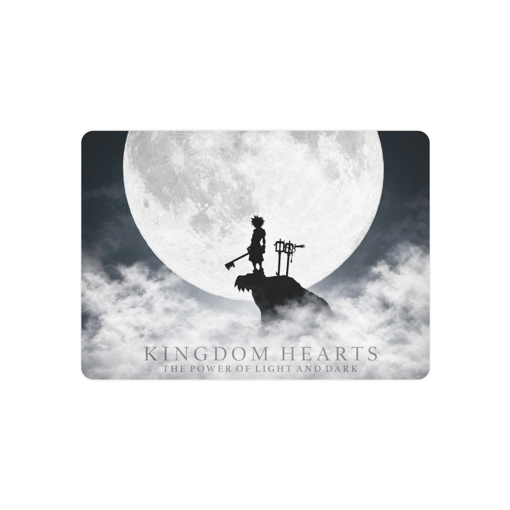 Boy with Key  Moon Silhouette Metal Art Sign | Sora Keyblade Wall Decor