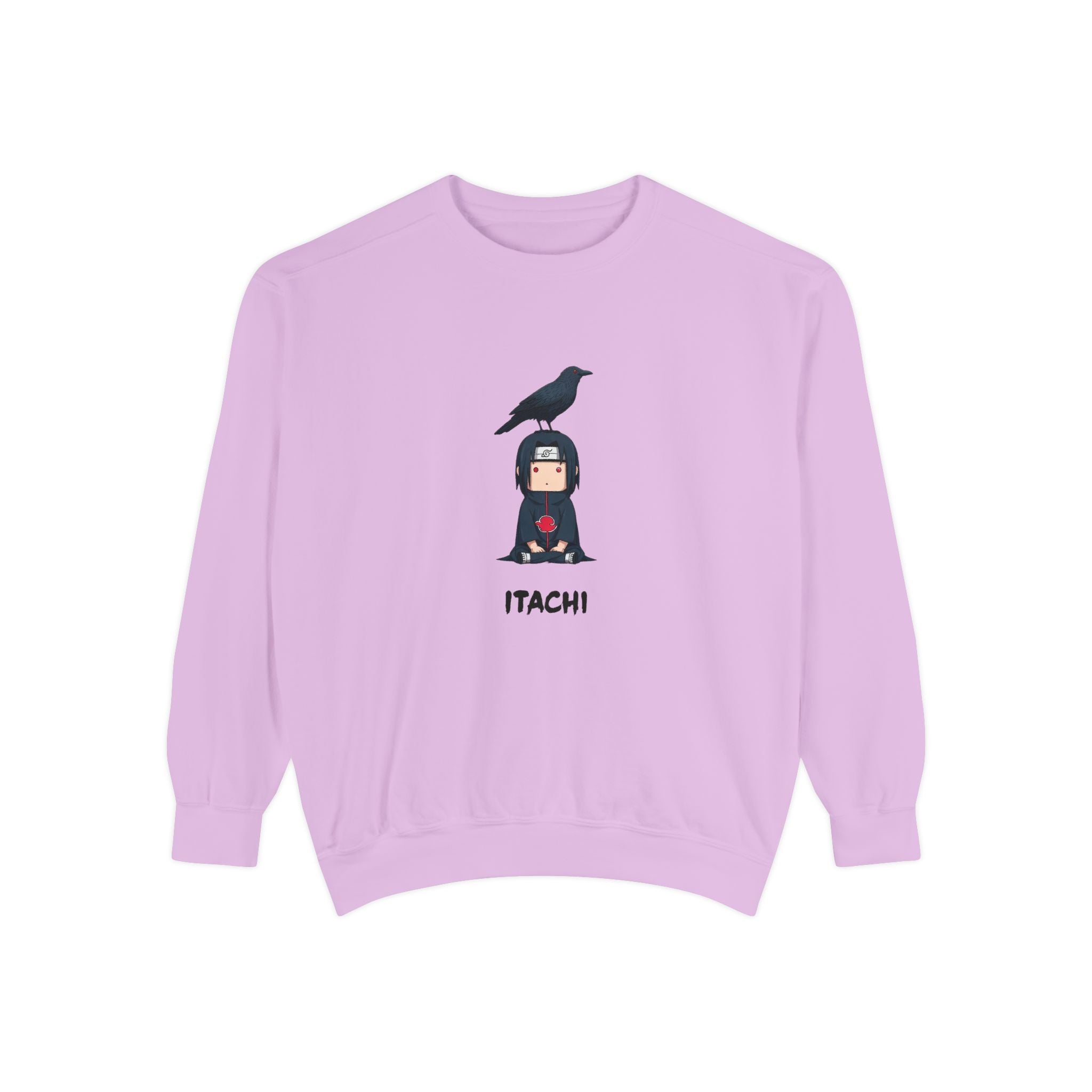 Chibi Ninja Illustration Sweatshirt | Anime Ninja Crow Graphic