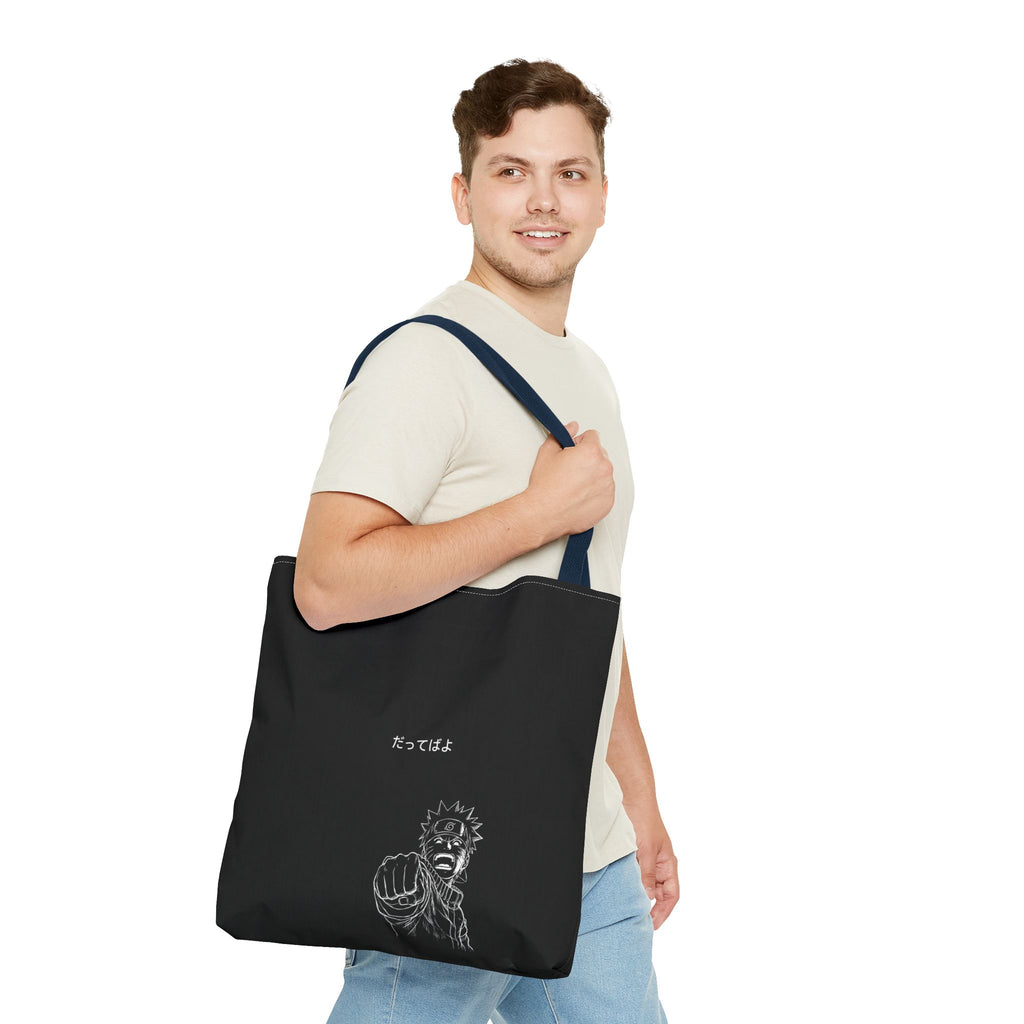 Manga Fist Character Tote Bag | Anime Graphic Tote