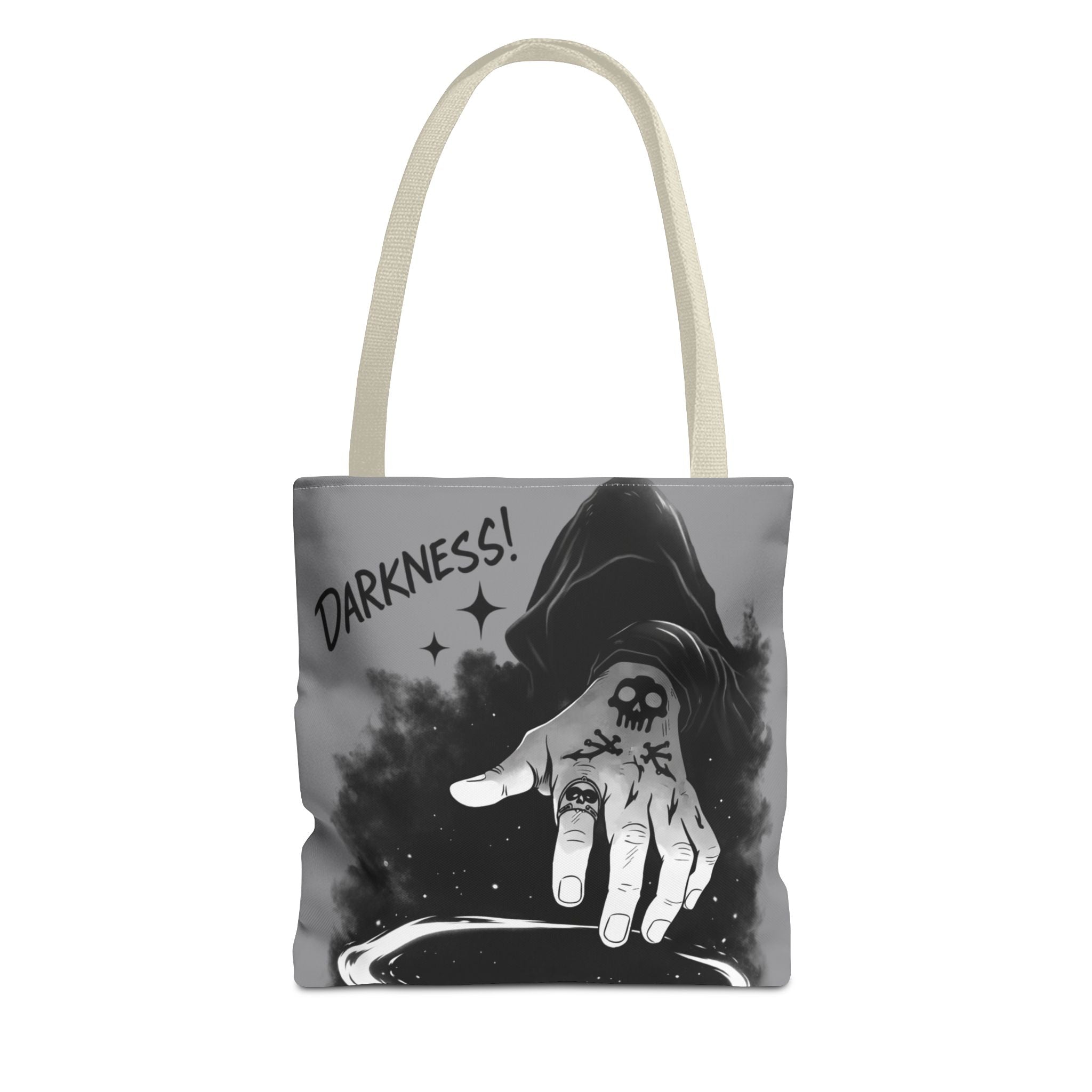Darkness Hand Illustration Tote Bag | Gothic Spellcaster Design