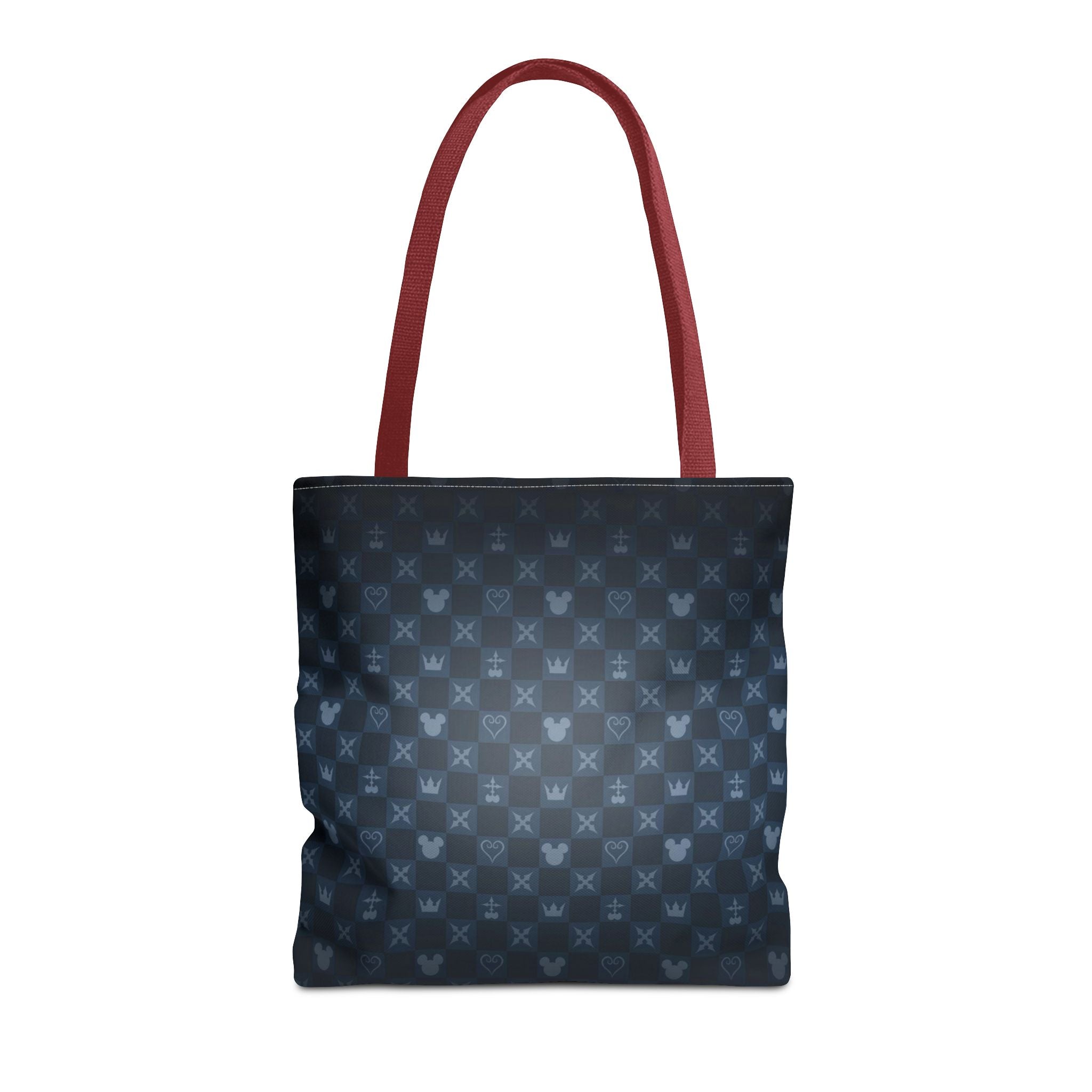 Dark Blue Patterned Monogram Tote | All-Over Print Tote