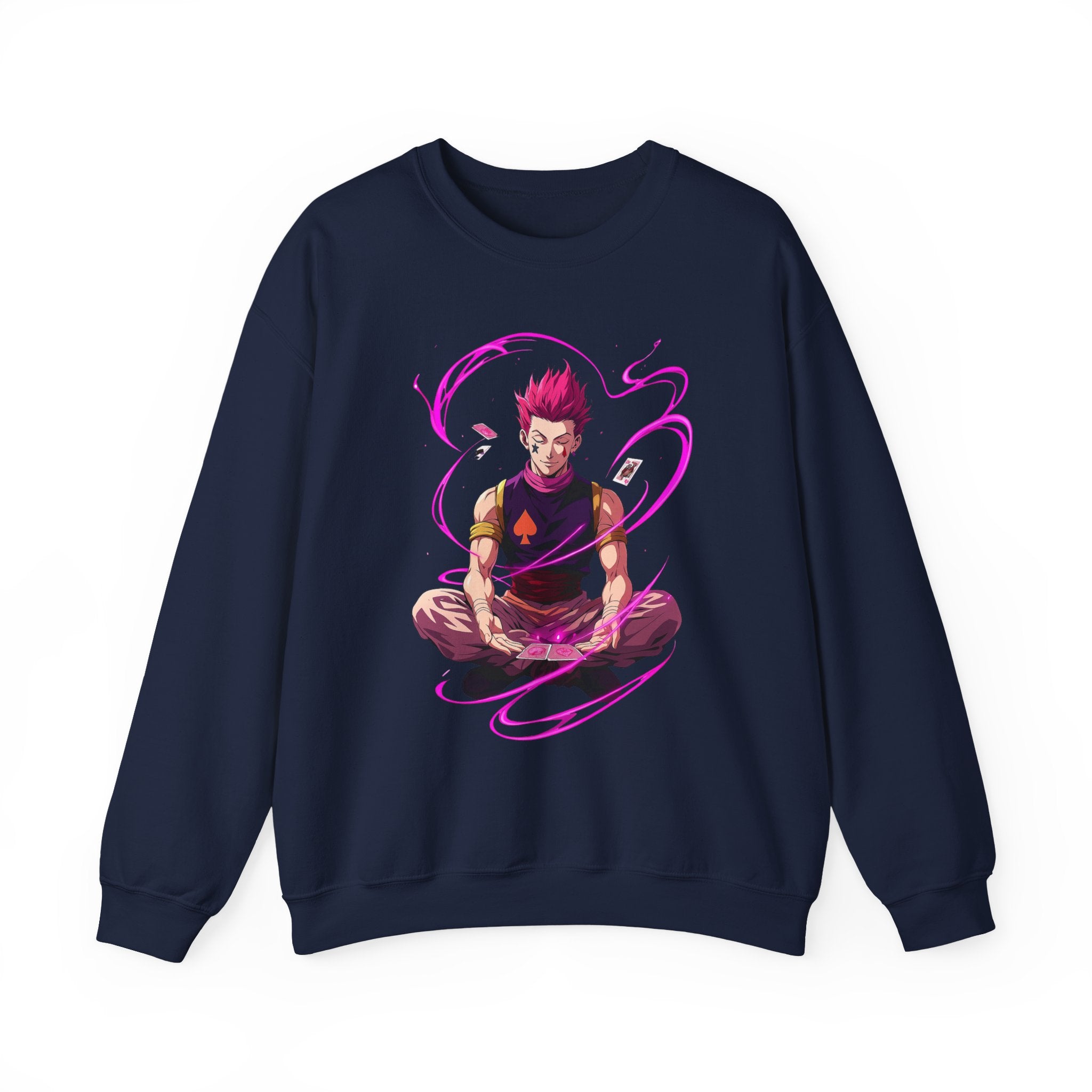 Meditating Anime Warrior Sweatshirt | Mystic Energy Illustration
