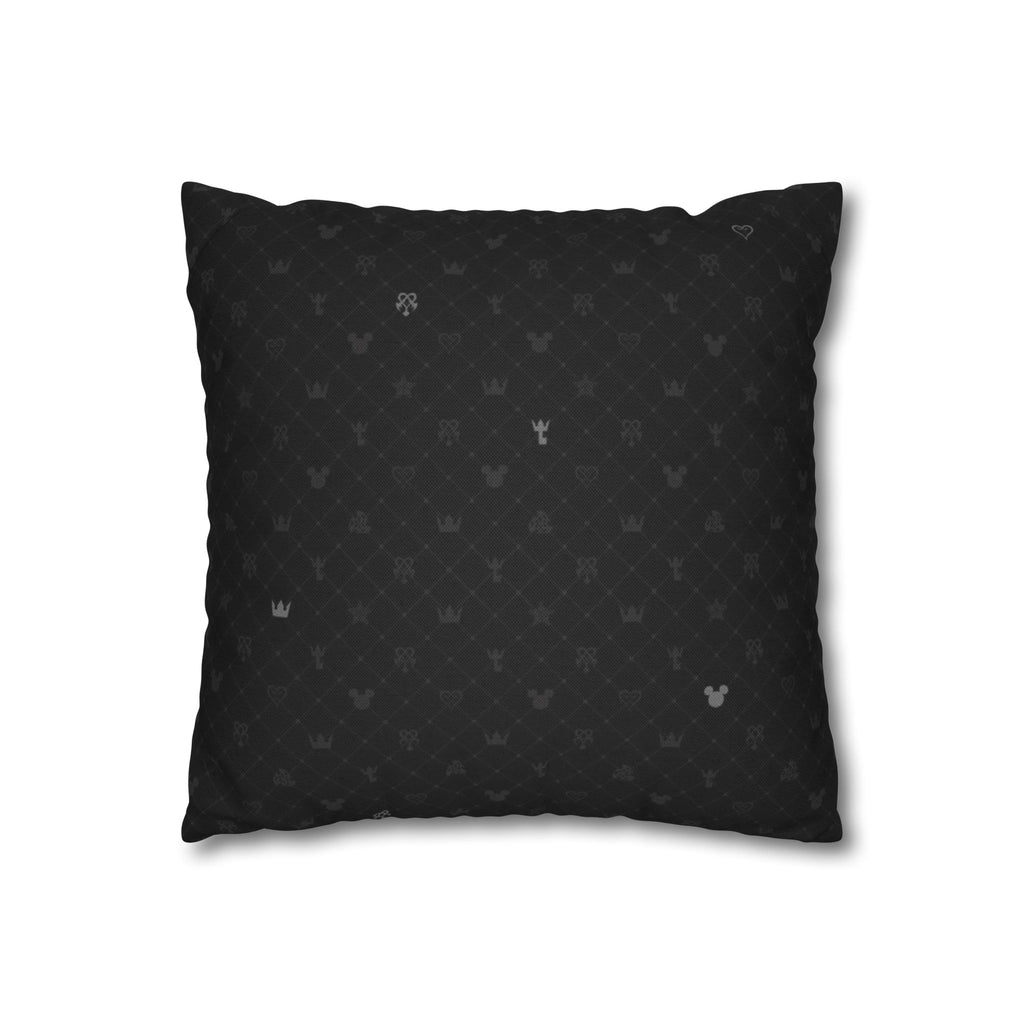 Black Subtle Hearts Pillowcase | Square Pillowcase