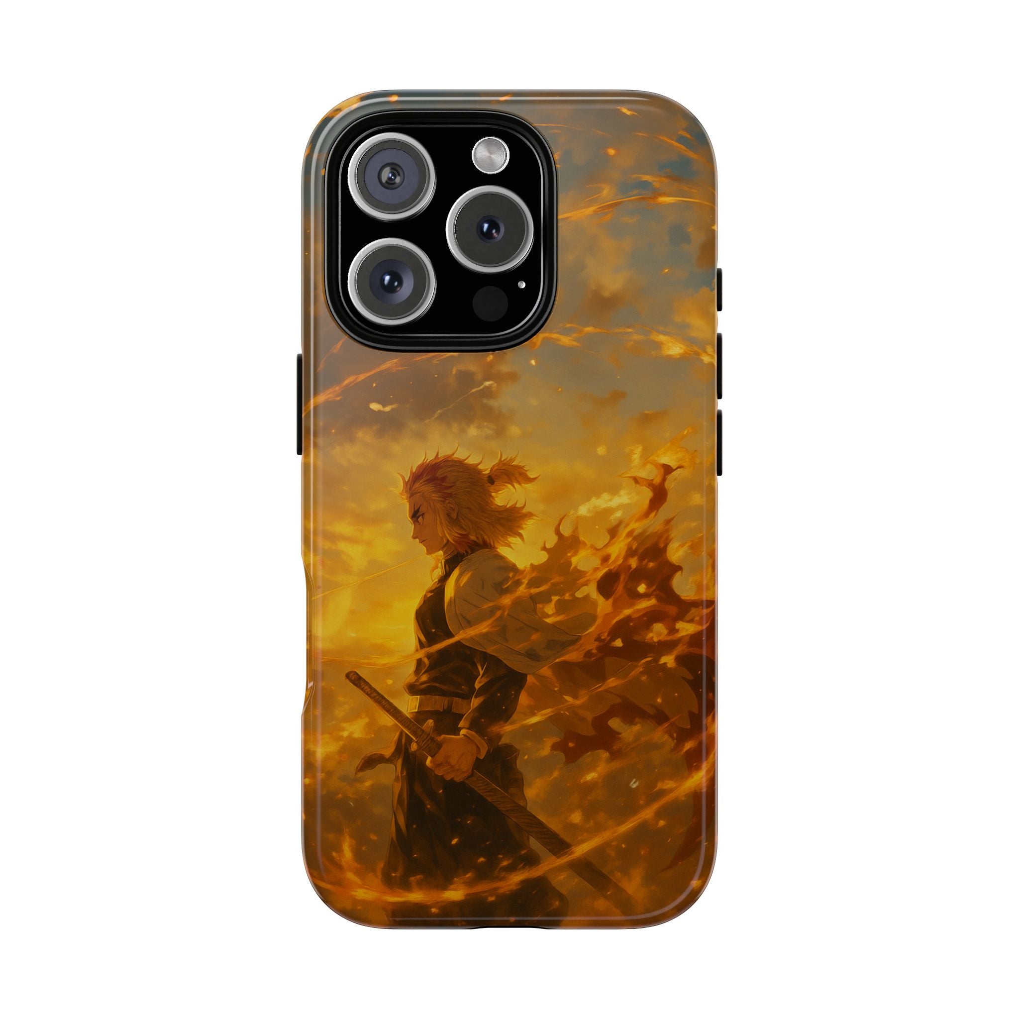 Flame Samurai Phone Case | Sunset Warrior iPhone Case