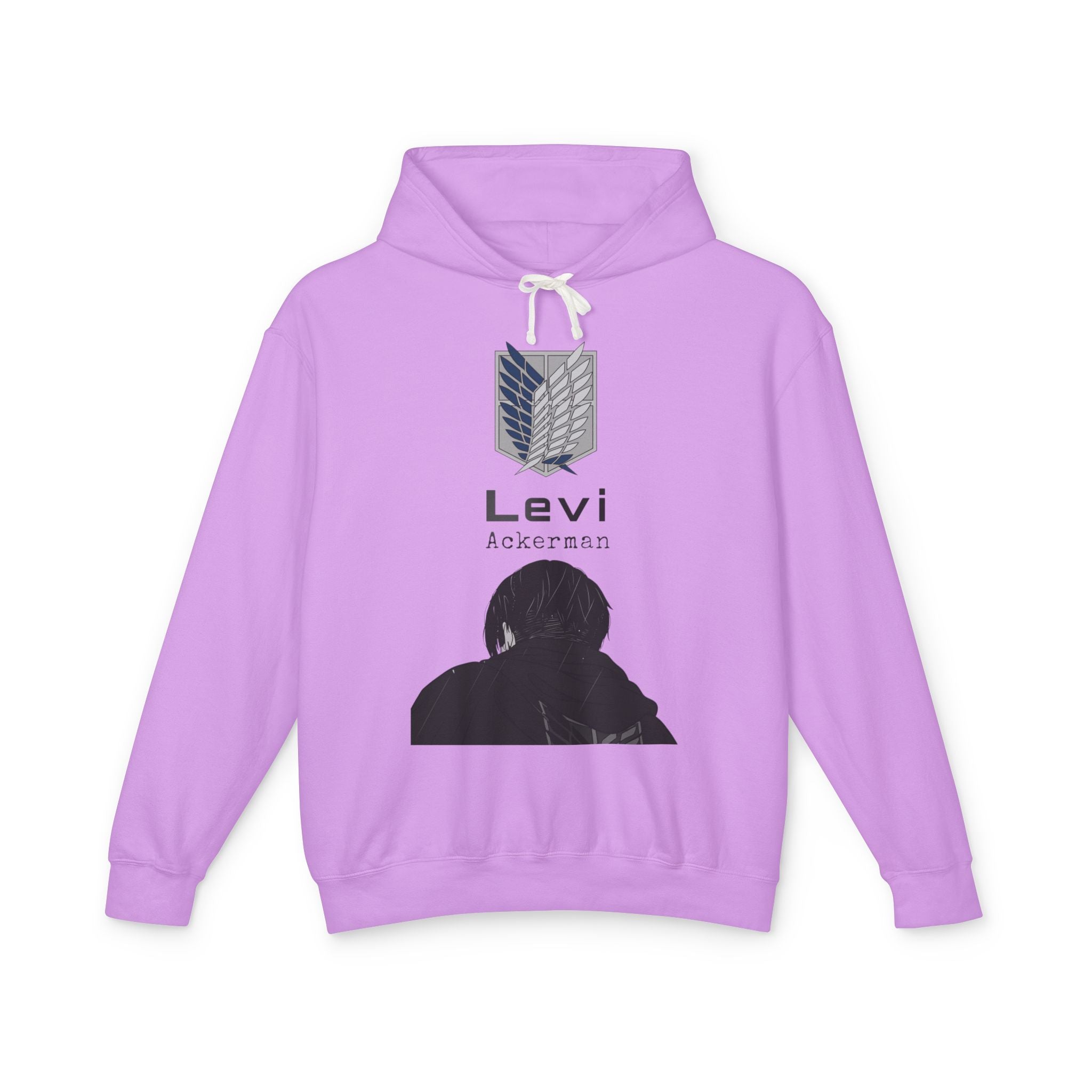 Levi Ackermann silhouette Hoodie | Scout Regiment emblem, anime sweatshirt