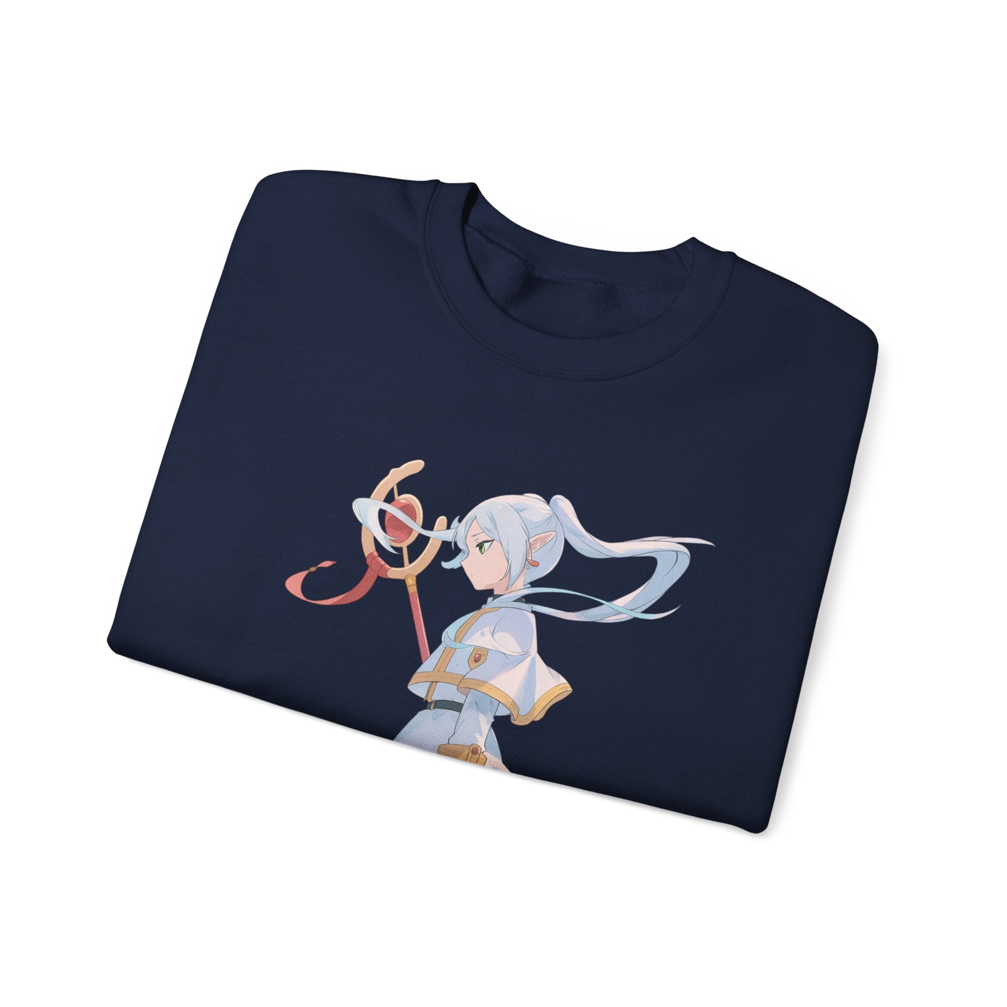 Chibi Anime Girl Illustration Sweatshirt | Pastel Magic Ribbon