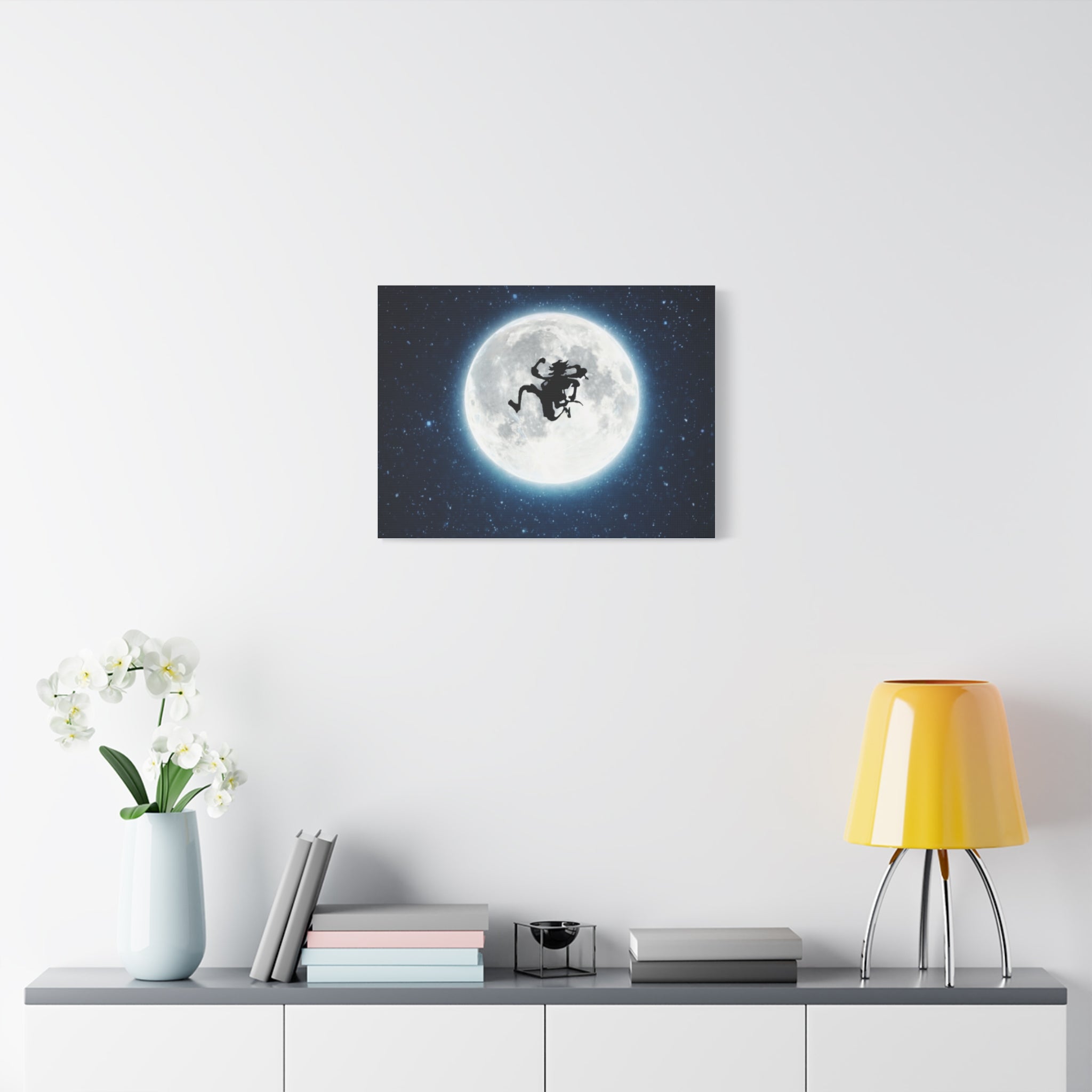 Witch Silhouette Moon Matte Canvas