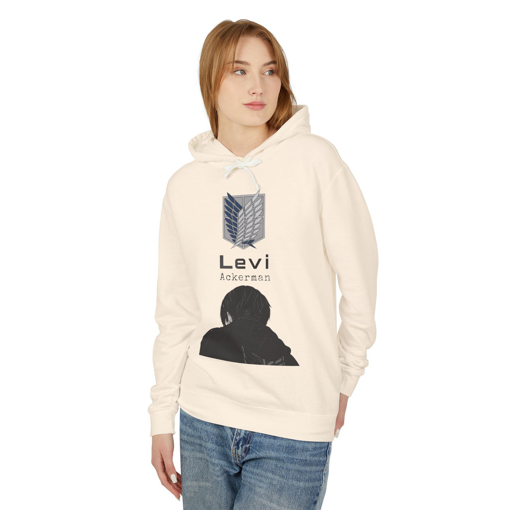 Levi Ackermann silhouette Hoodie | Scout Regiment emblem, anime sweatshirt