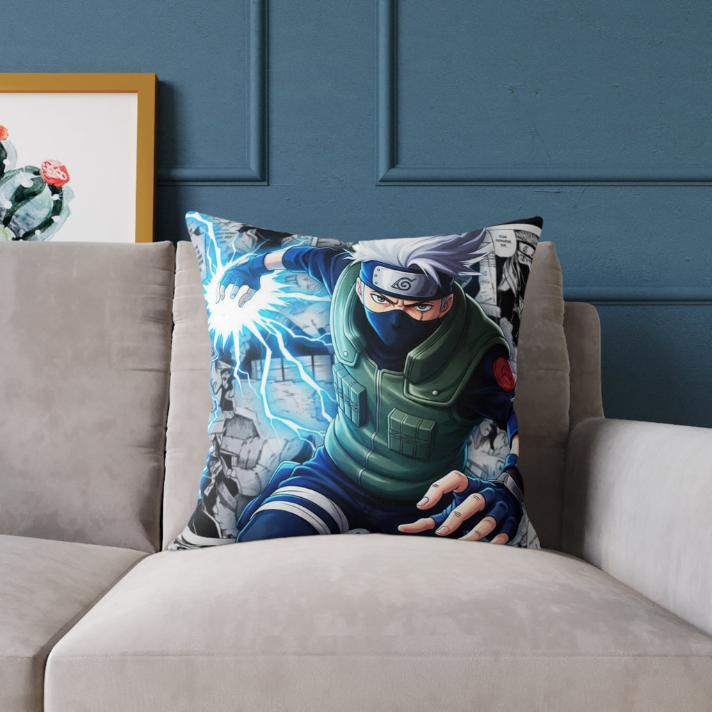 Anime Lightning Pose Pillow | Anime Ninja Manga Collage