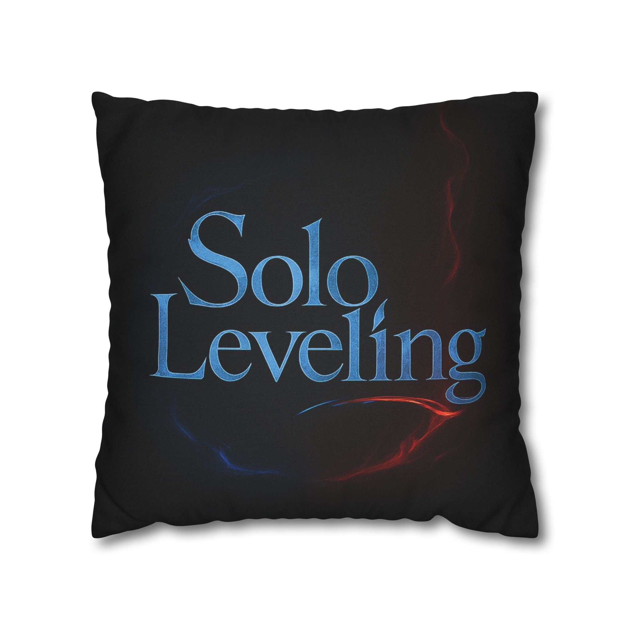 Solo Leveling Pillowcase | Square Throw Pillow Cover, Anime Logo Design
