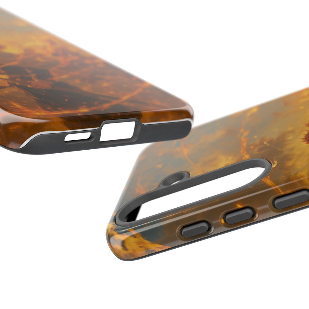 Flame Samurai Phone Case | Sunset Warrior iPhone Case