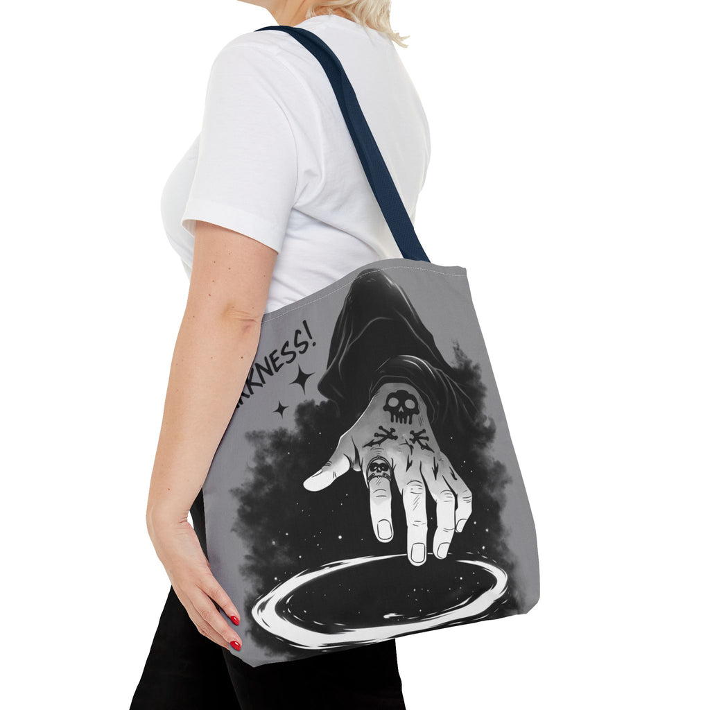 Darkness Hand Illustration Tote Bag | Gothic Spellcaster Design
