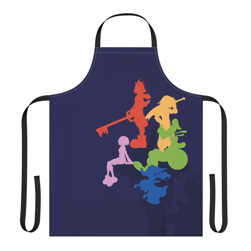 Rainbow Silhouette Characters Apron | Colorful Gaming Key Art