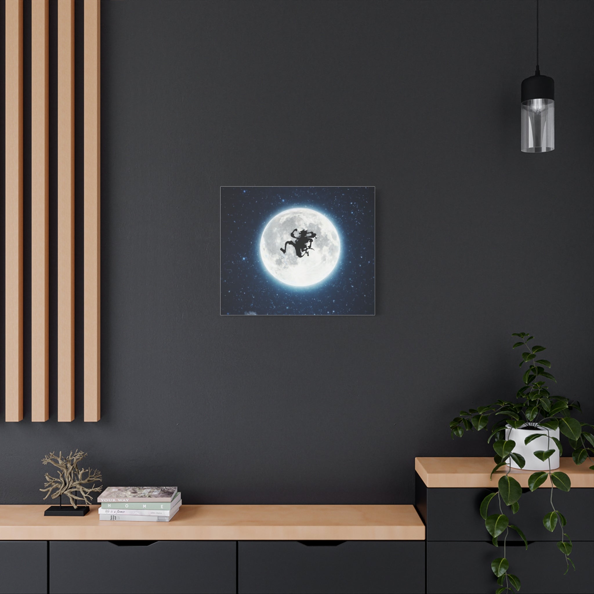 Witch Silhouette Moon Matte Canvas