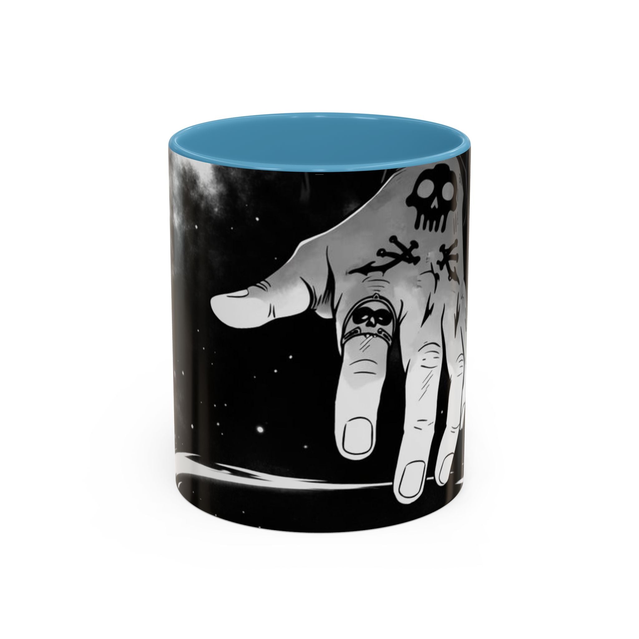 Skull Tattoo Hand Mug | Accent Coffee Mug 11oz 15oz