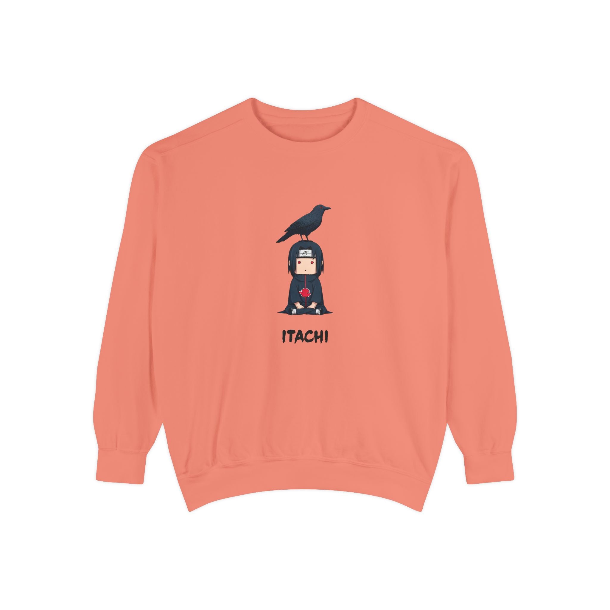 Chibi Ninja Illustration Sweatshirt | Anime Ninja Crow Graphic