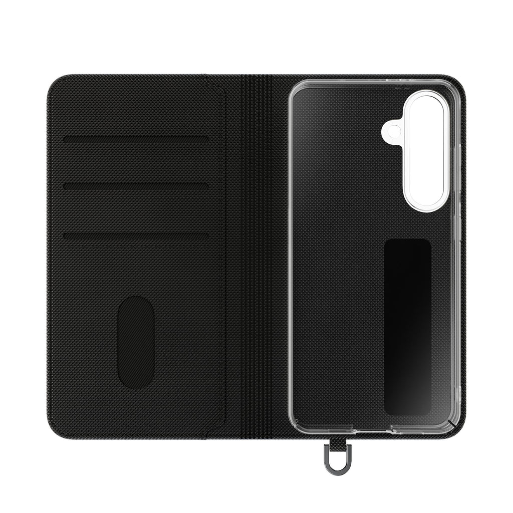 Samurai Flame Illustration Flip Phone Case - Magnetic Wallet Cover