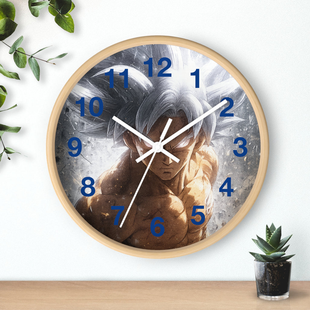 Ultra Instinct Anime Warrior Wall Clock | Illustrated Character Timepiece