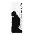 Silhouette Warrior Arise Rubber Yoga Mat | Anime Noir Meditation Mat