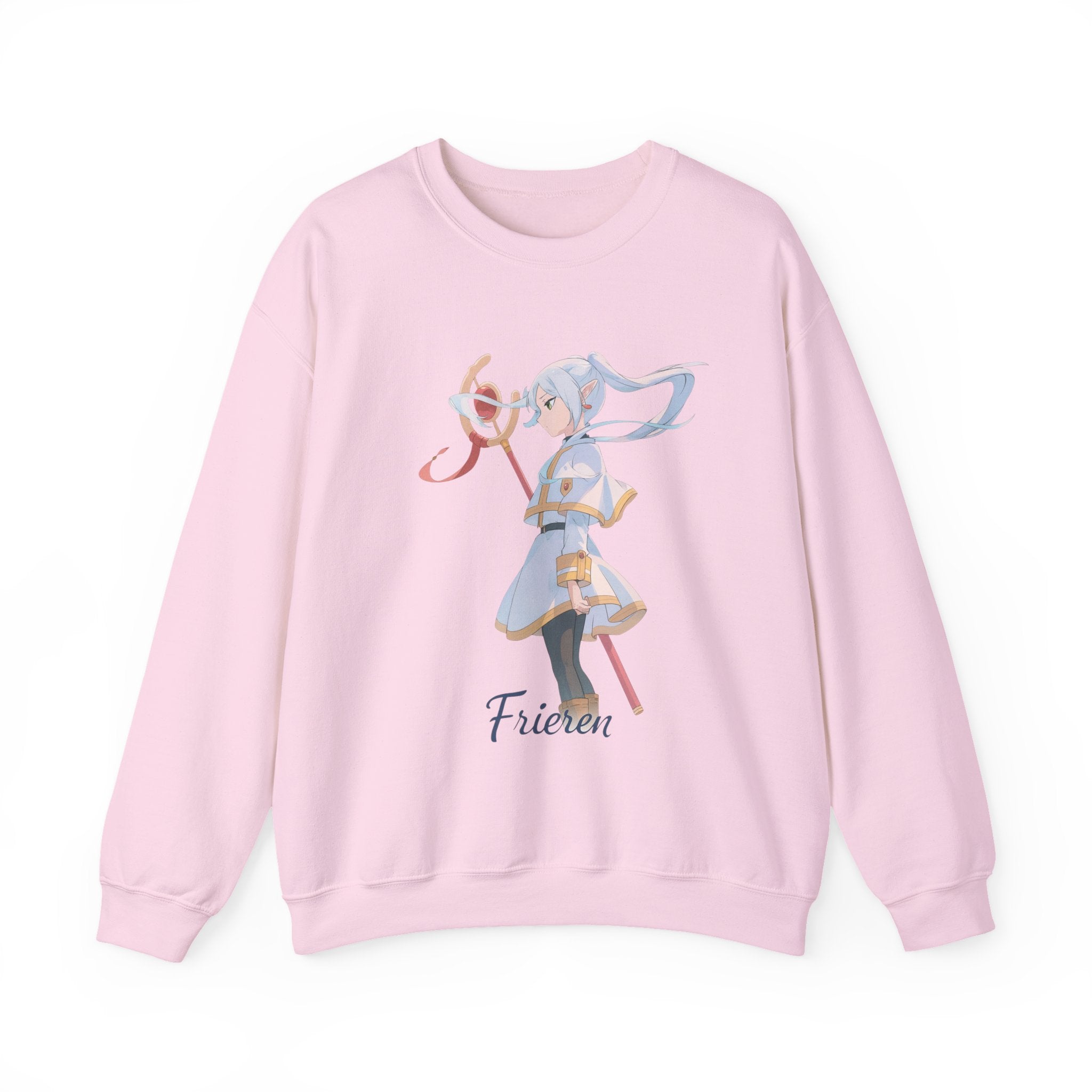 Chibi Anime Girl Illustration Sweatshirt | Pastel Magic Ribbon