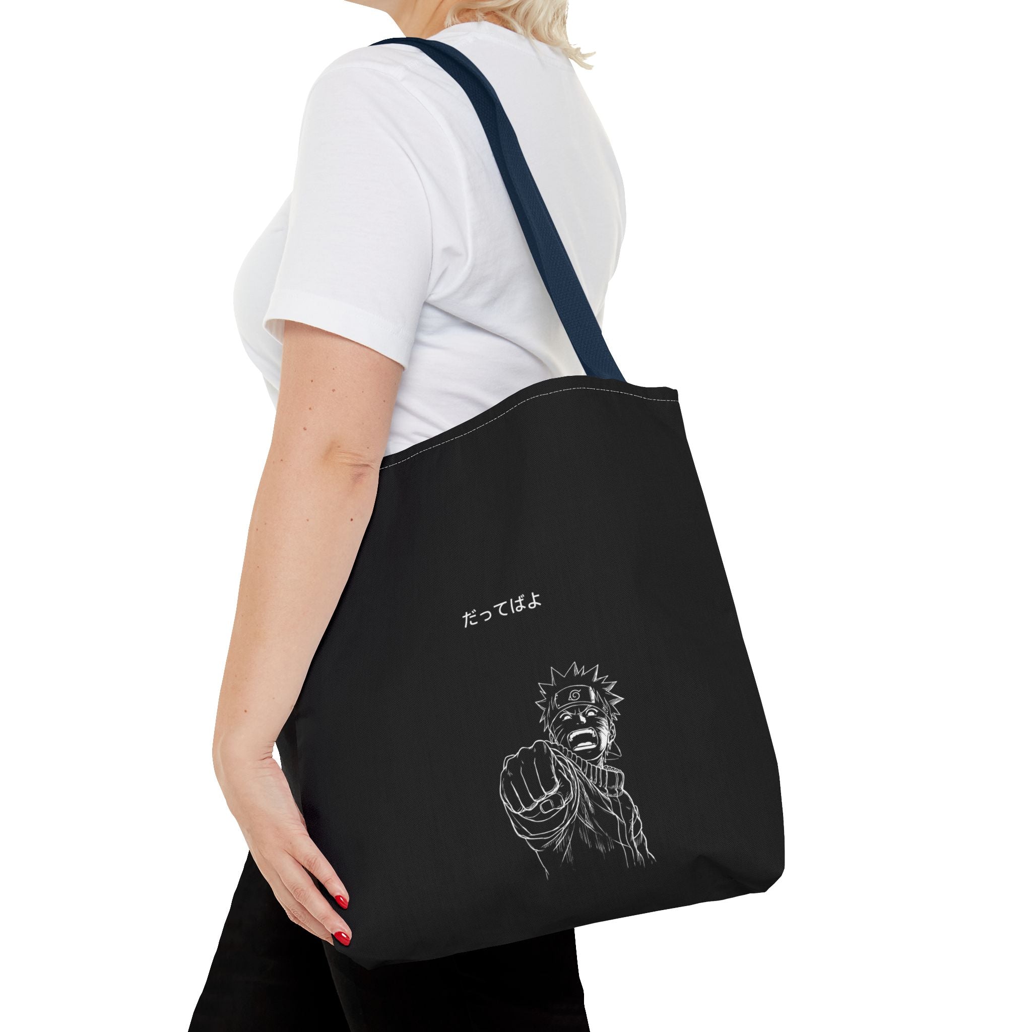 Manga Fist Character Tote Bag | Anime Graphic Tote
