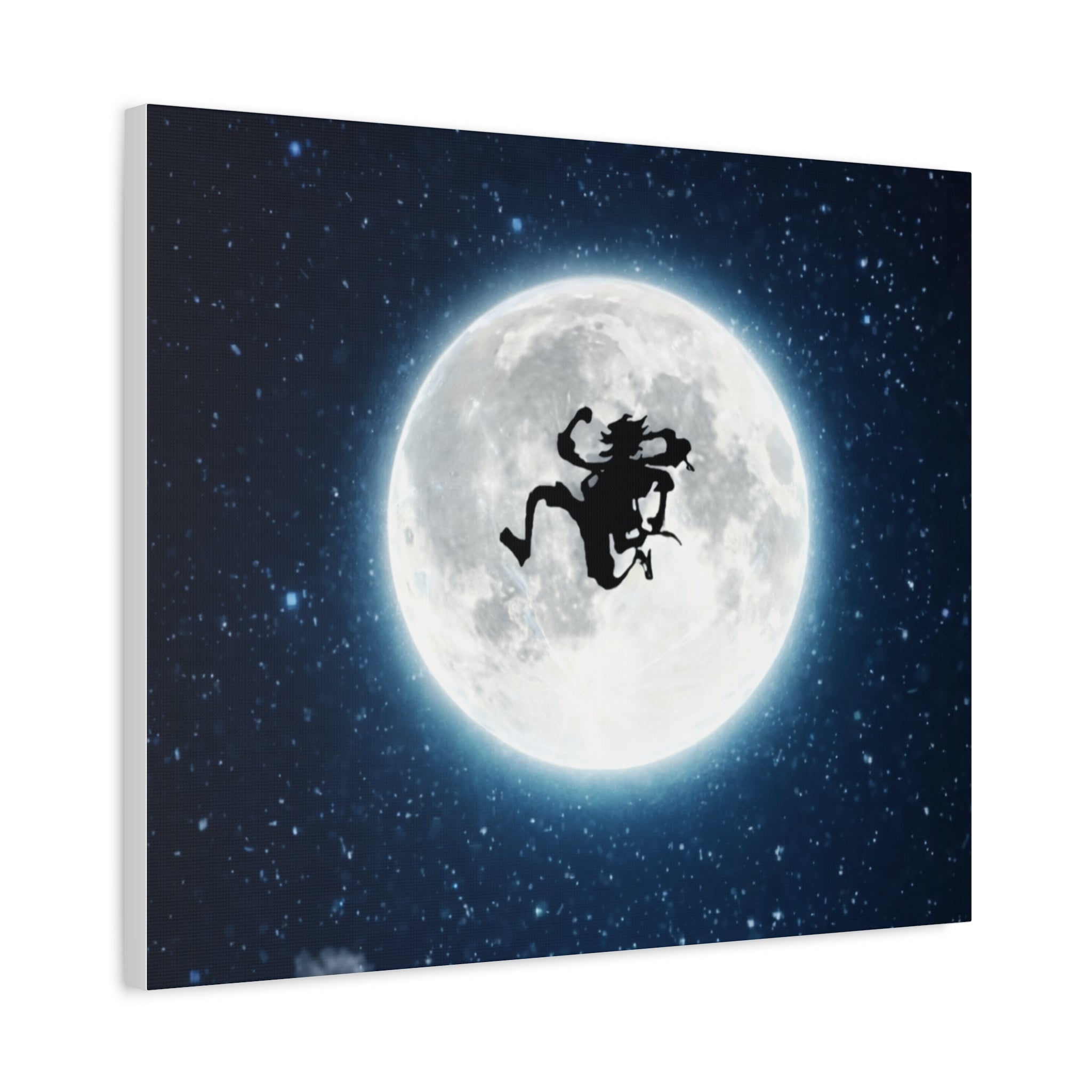 Witch Silhouette Moon Matte Canvas