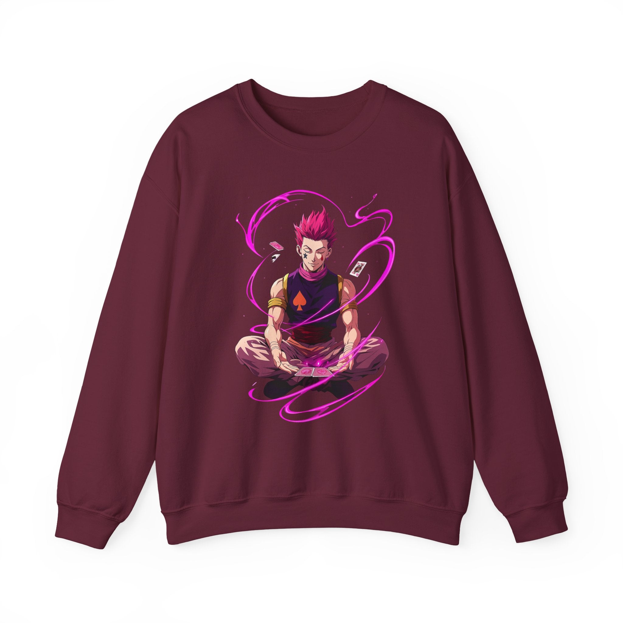 Meditating Anime Warrior Sweatshirt | Mystic Energy Illustration