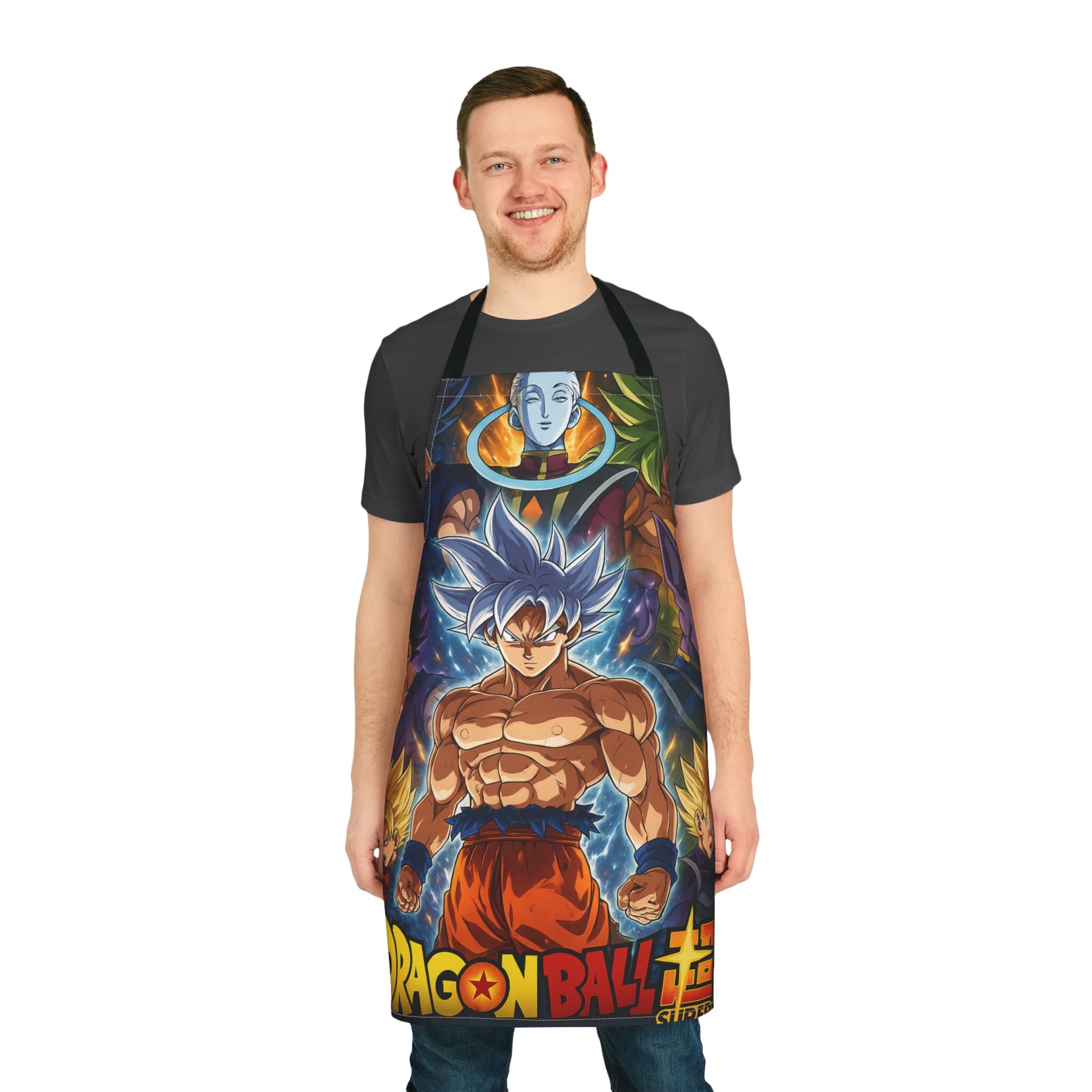 Dragon Ball Super Anime Characters Apron | Goku Ultra Instinct Cooking Apron