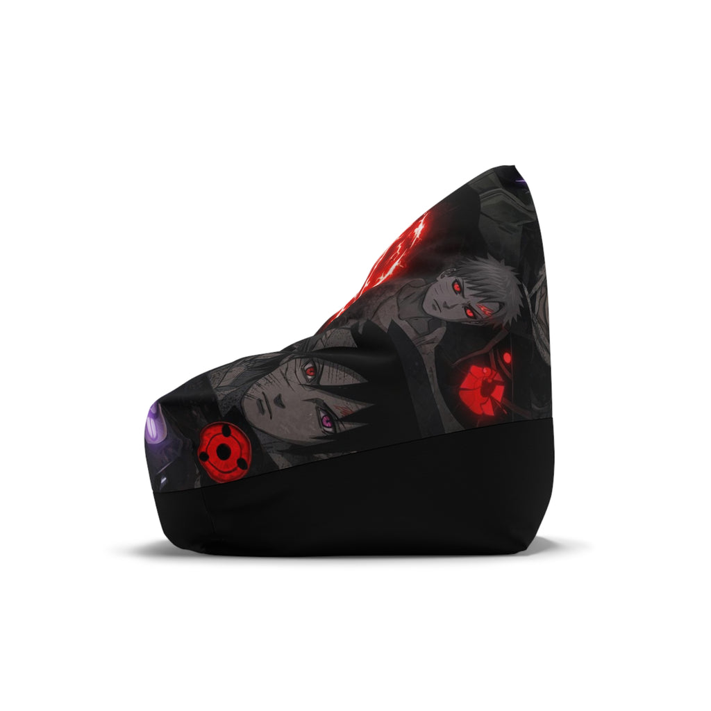 Red Anime Eyes Bean Bag Chair Cover | Ninja Visuals