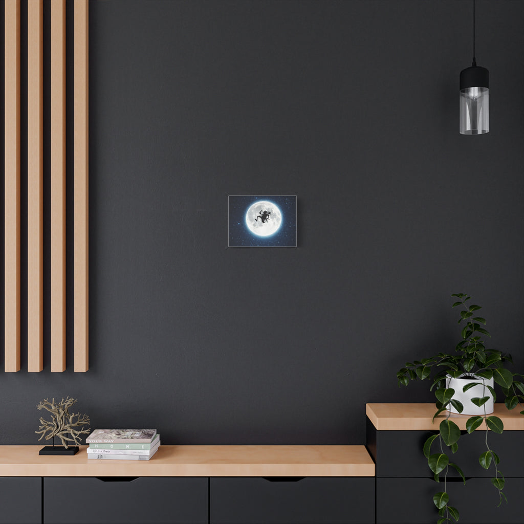 Witch Silhouette Moon Matte Canvas