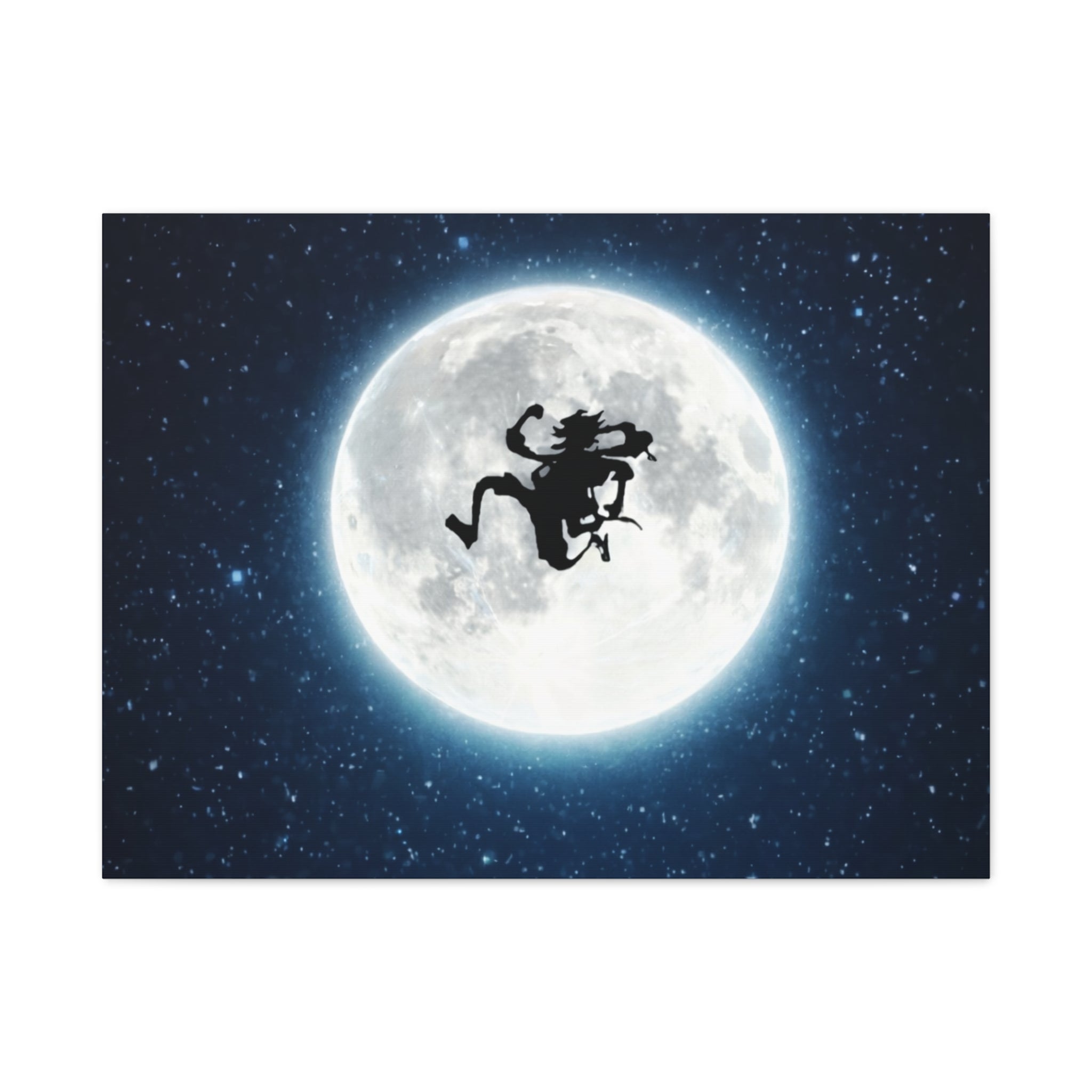 Witch Silhouette Moon Matte Canvas